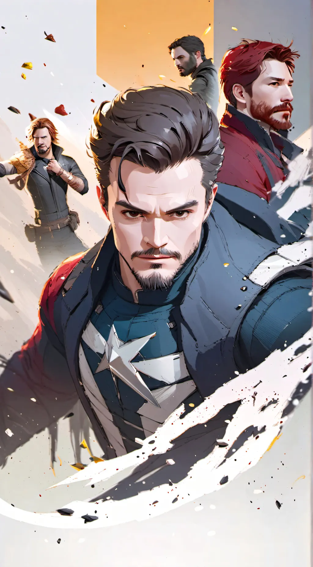 ai character: The avengers  background