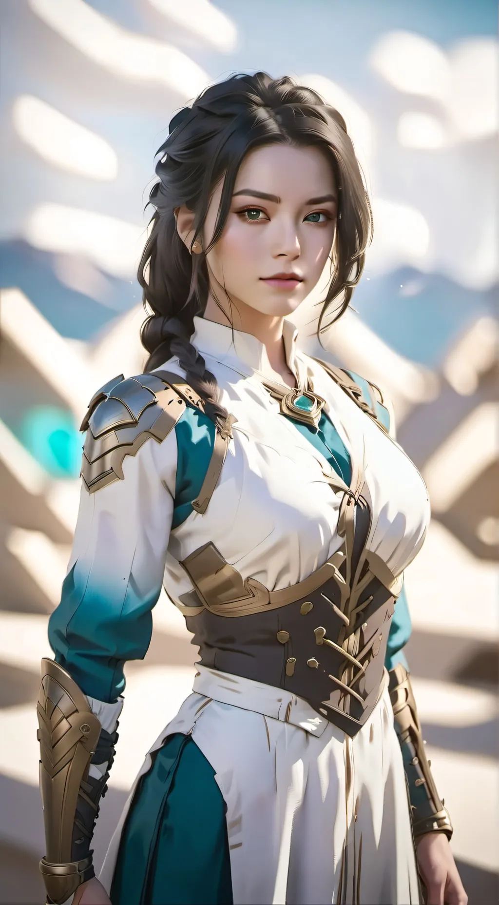 ai character: cosplayers  background