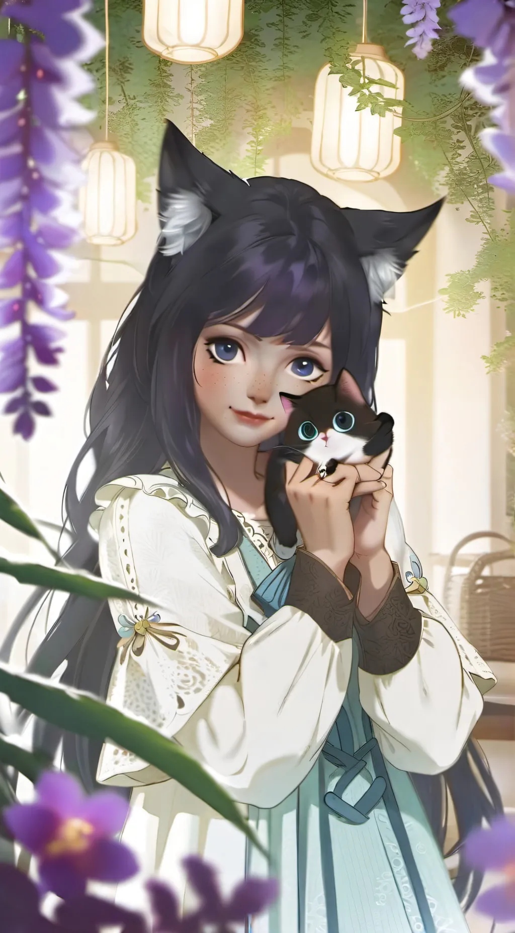 ai character: Luna background