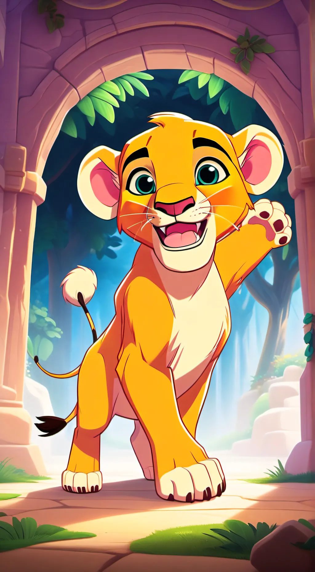ai character: Simba background
