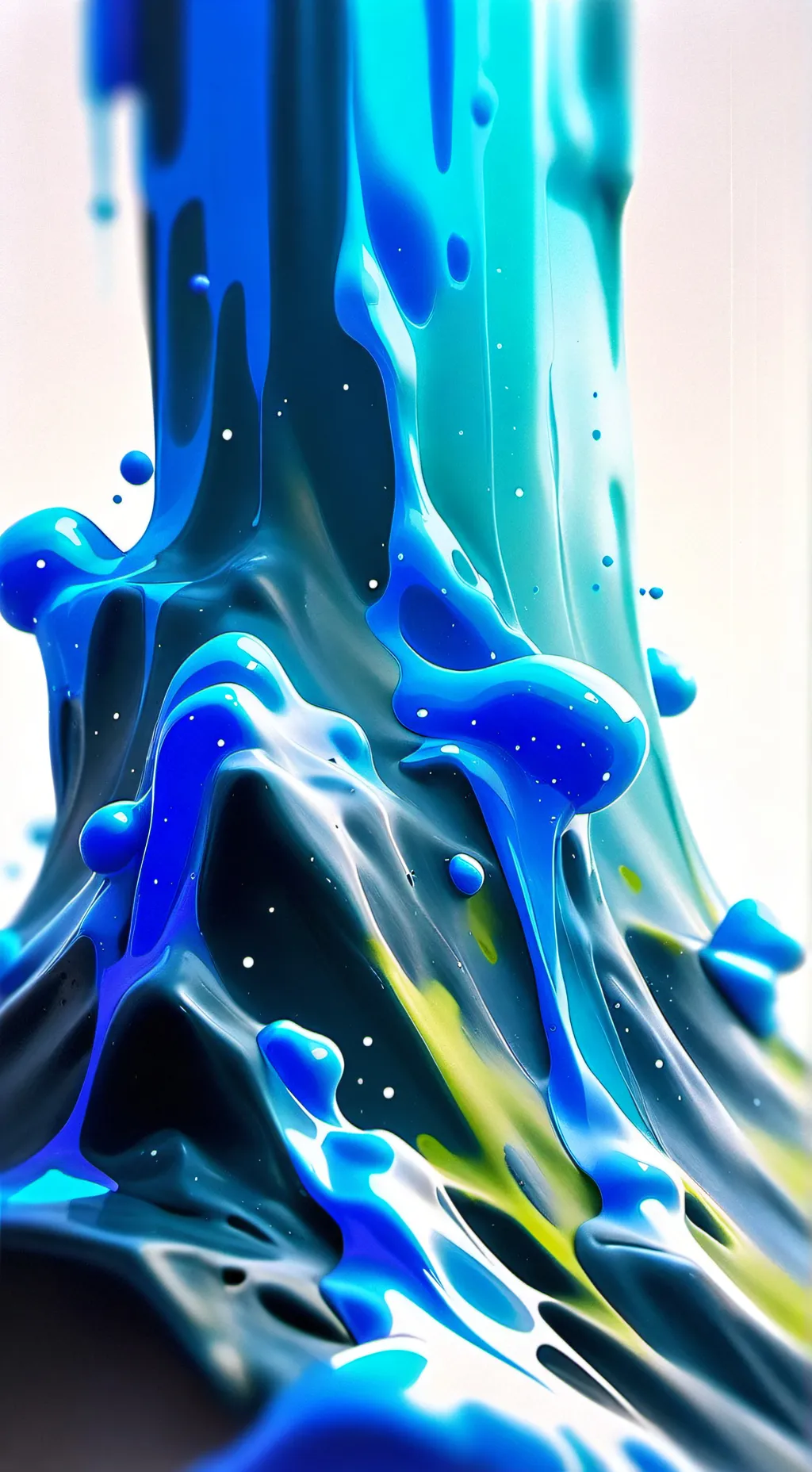 ai character: blue slime  background