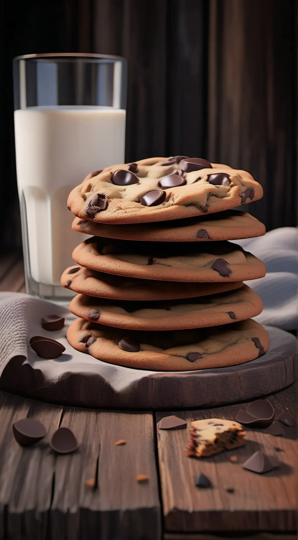 ai character: cookie background