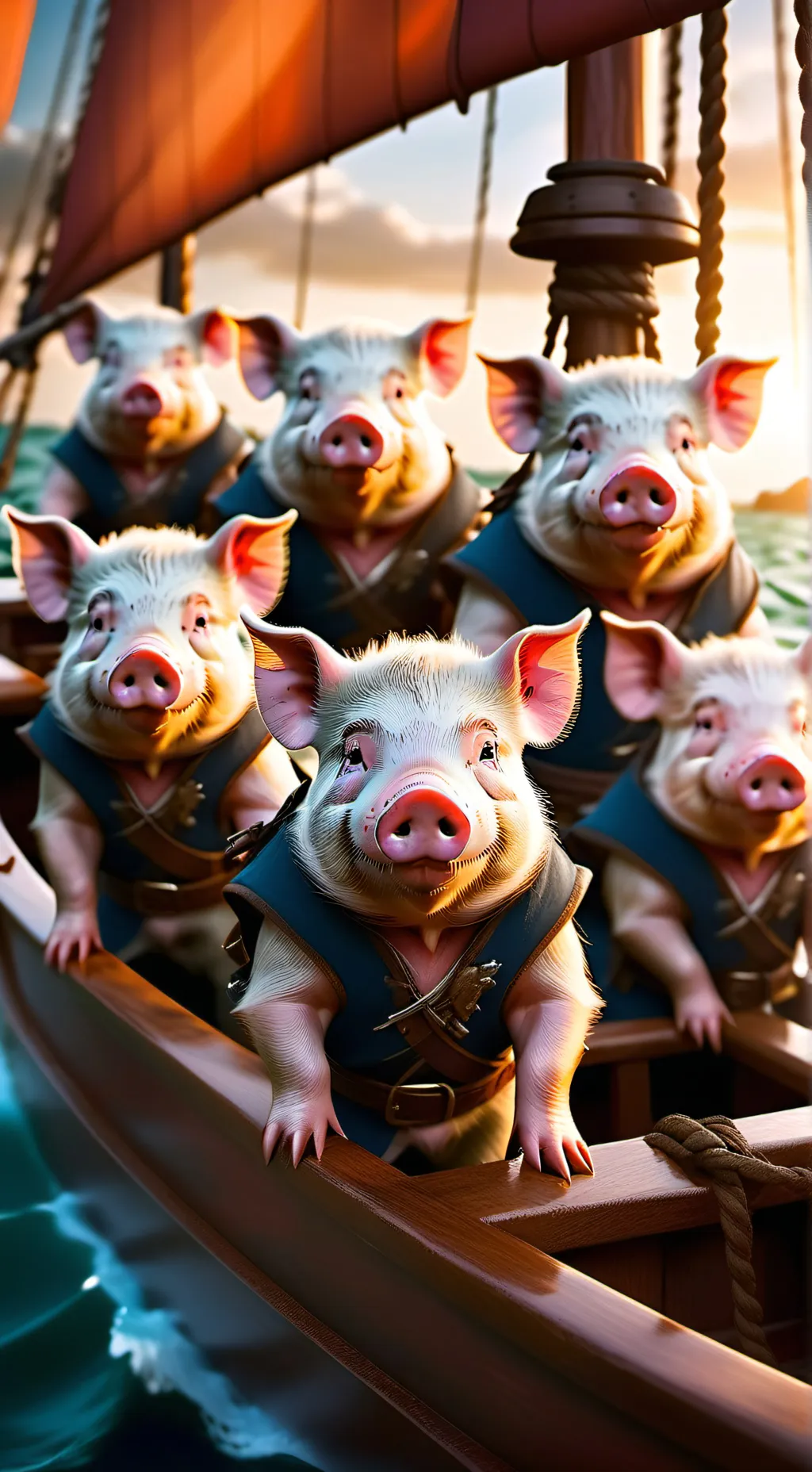 ai character: PigsBaddestdayever background