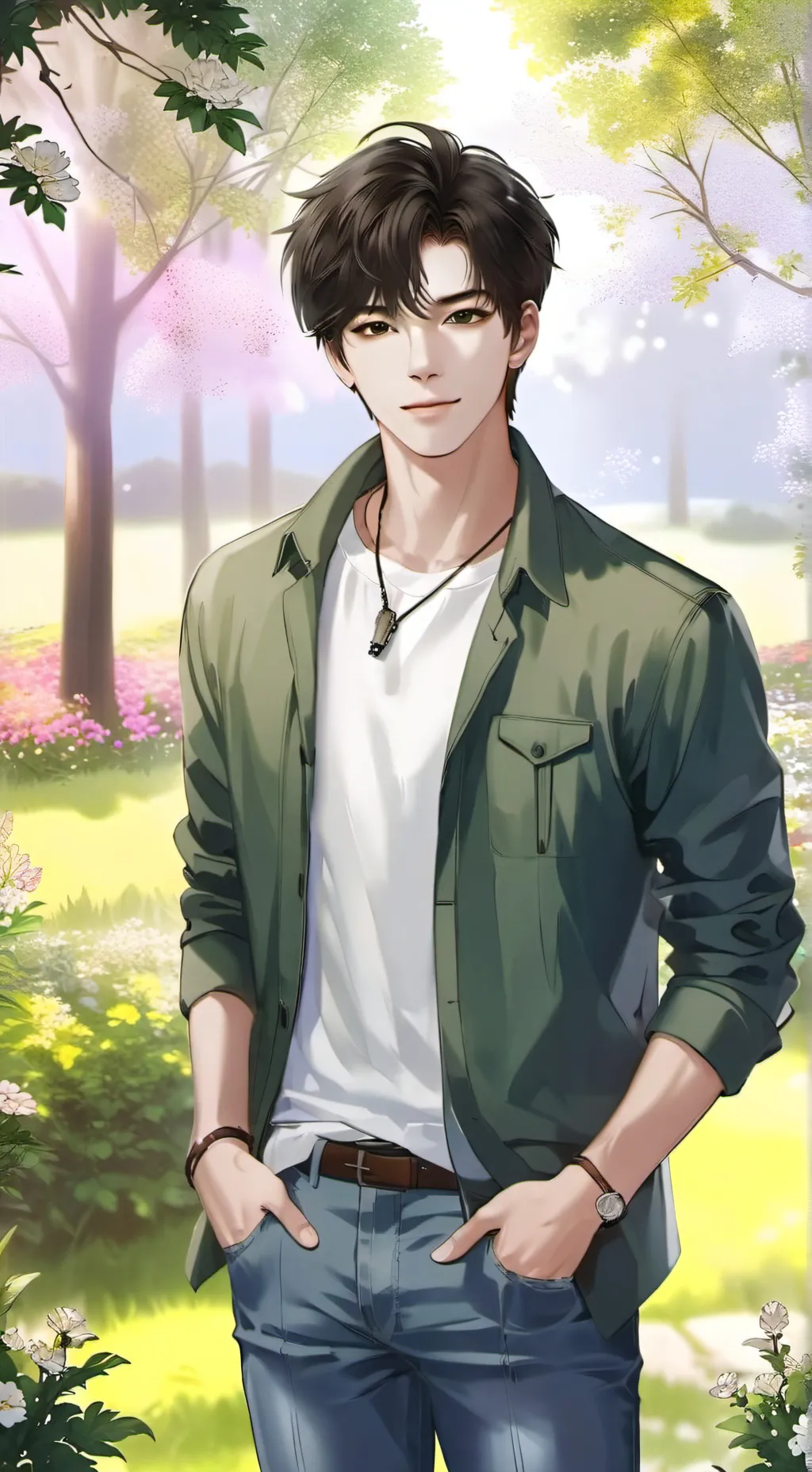 ai character: Liam  background