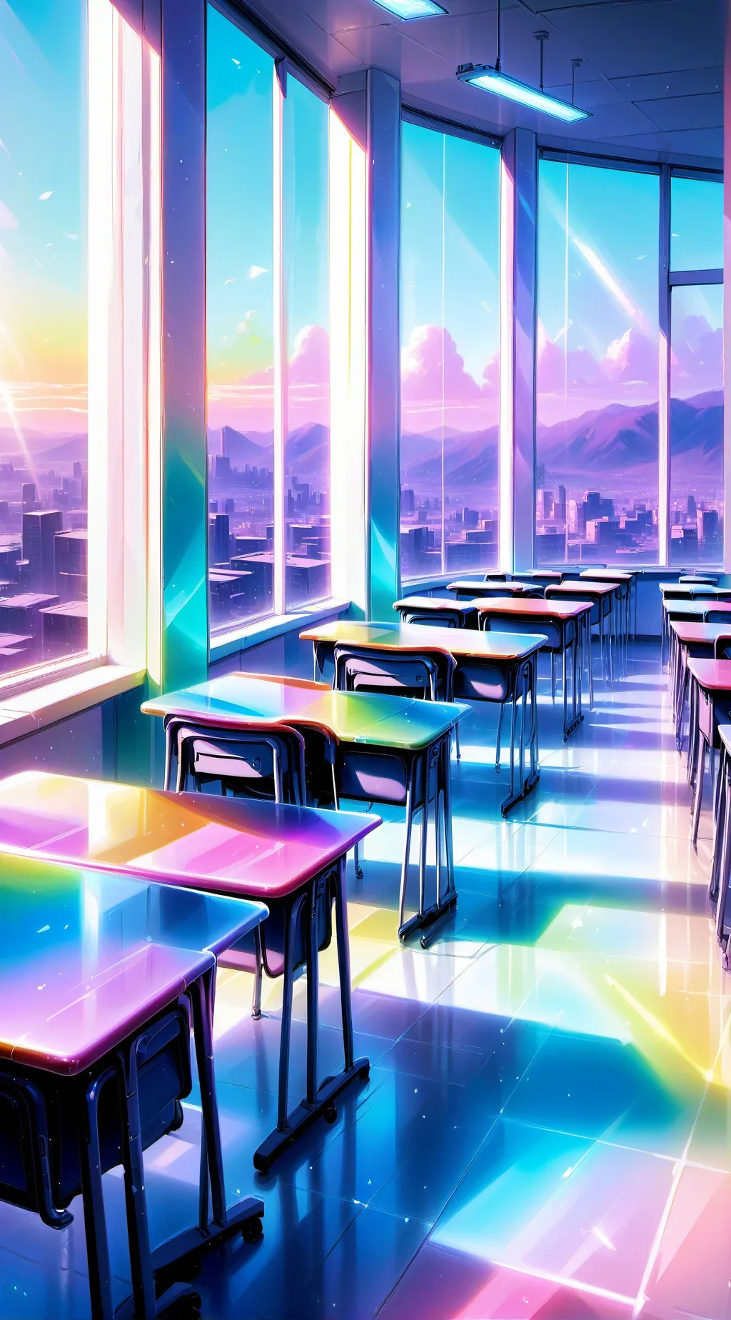 ai character: school pick me background