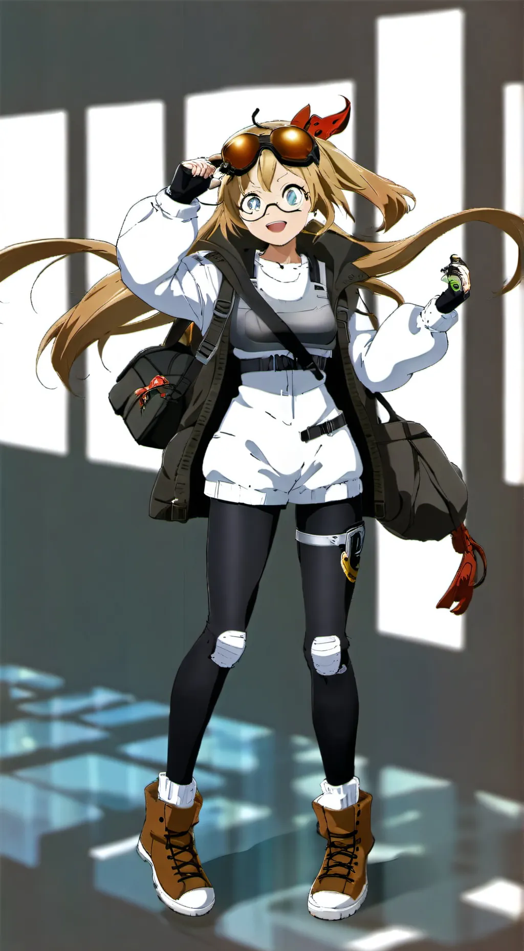 ai character: Made in abyss but background