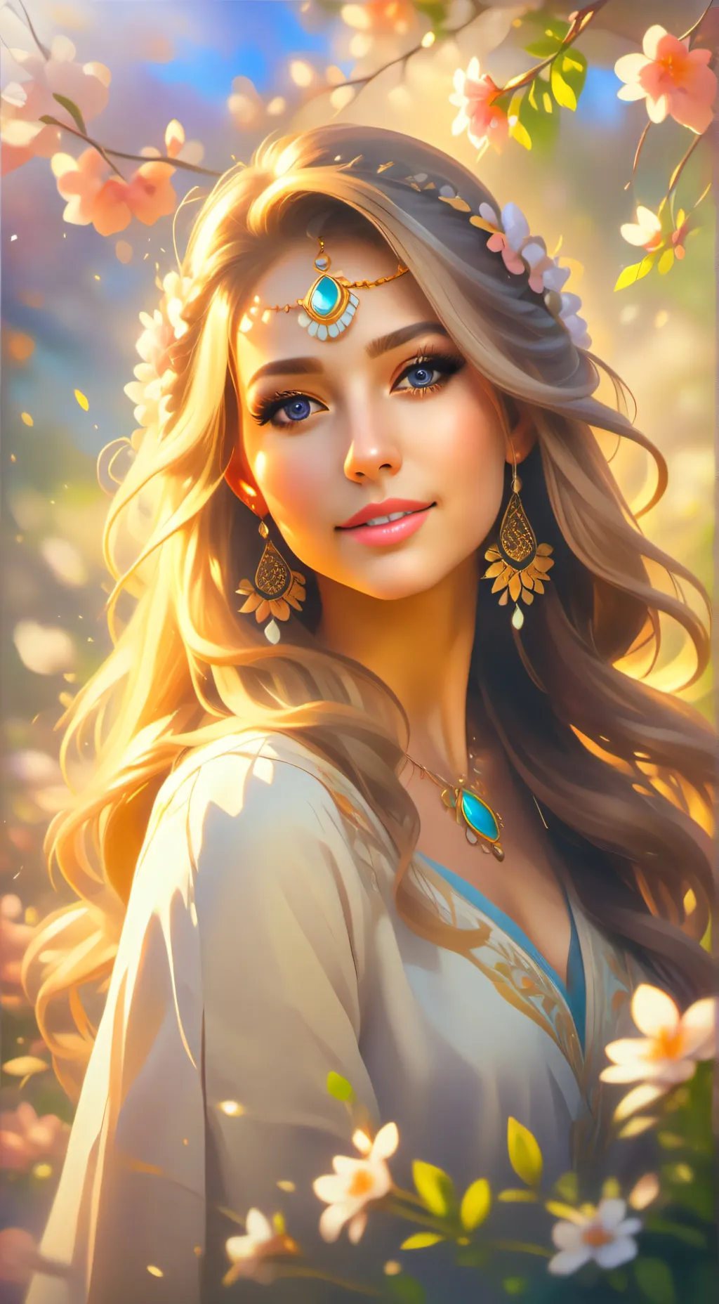 ai character: Luna background