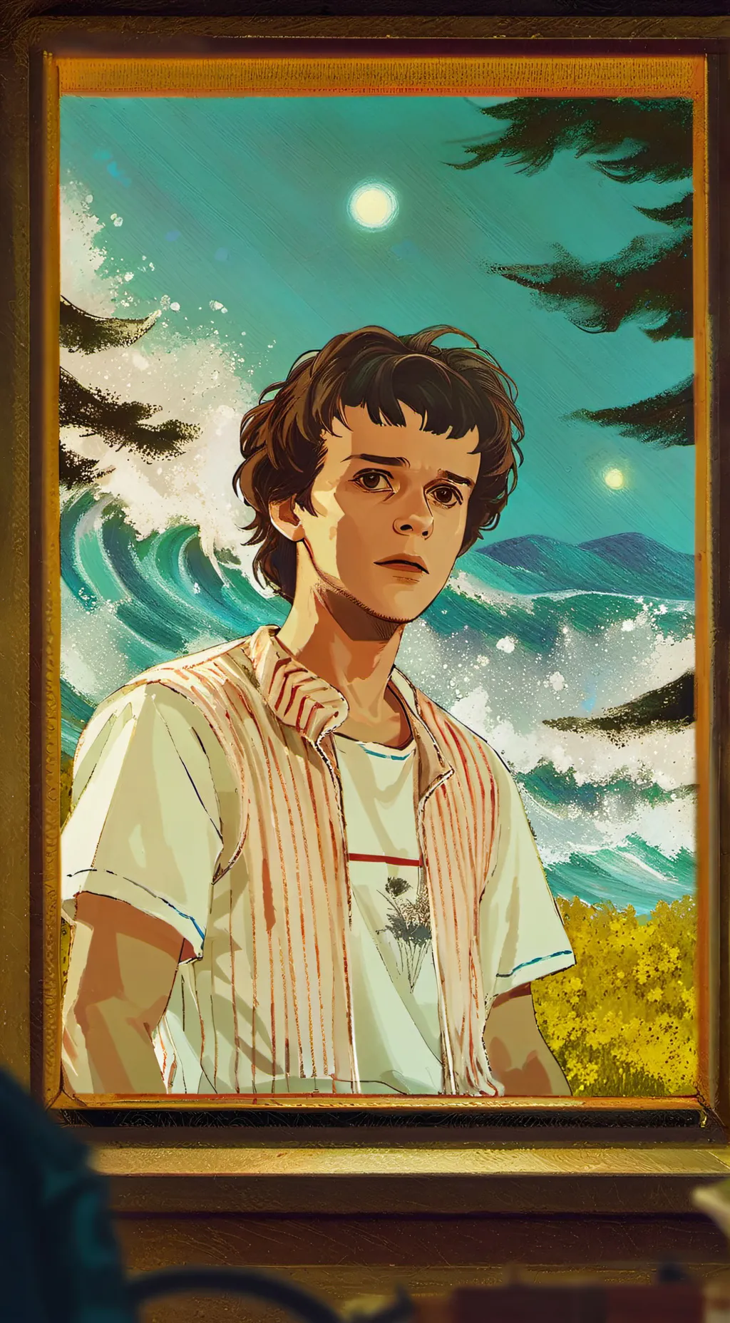 ai character: St prank background