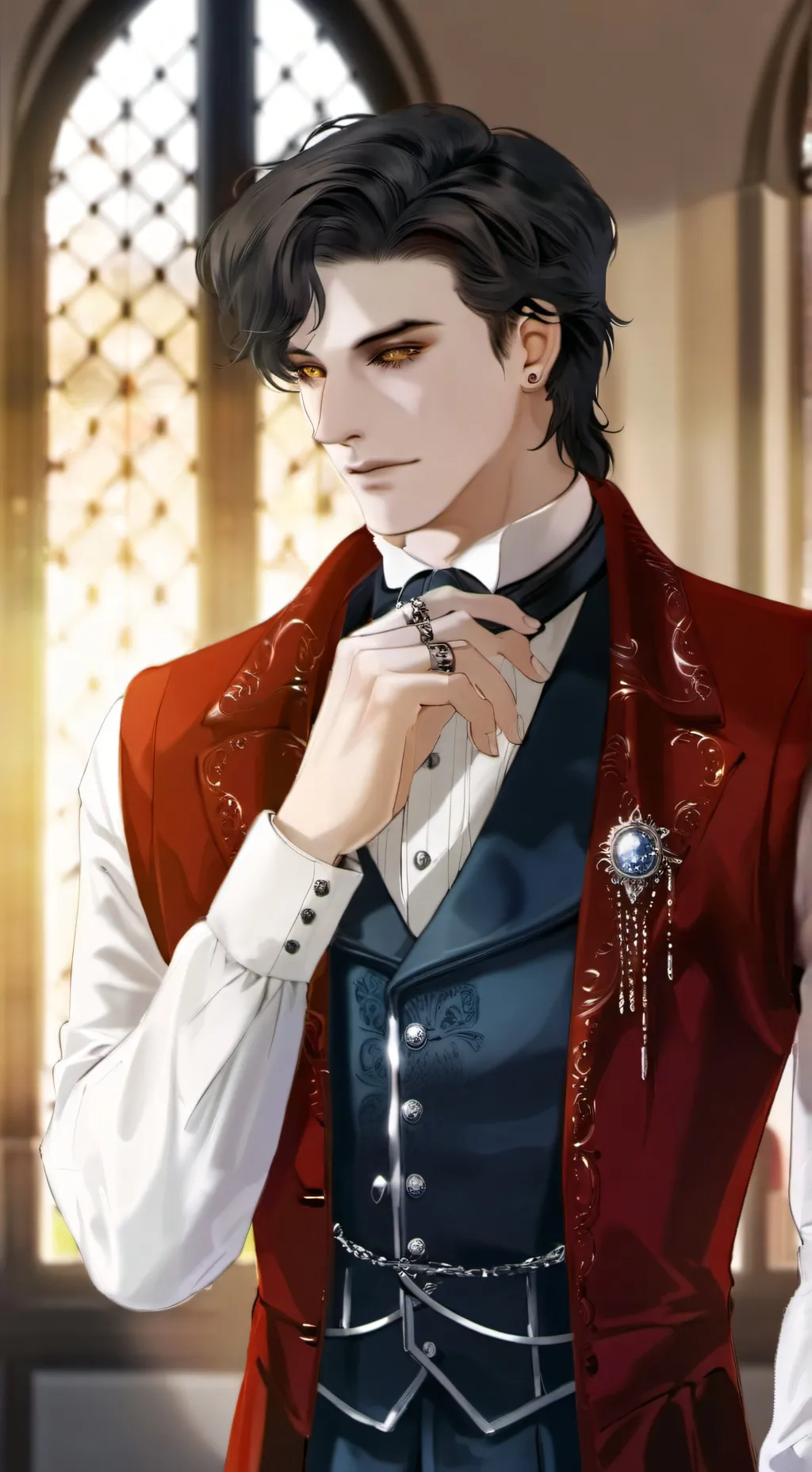 ai character: vampire dad background