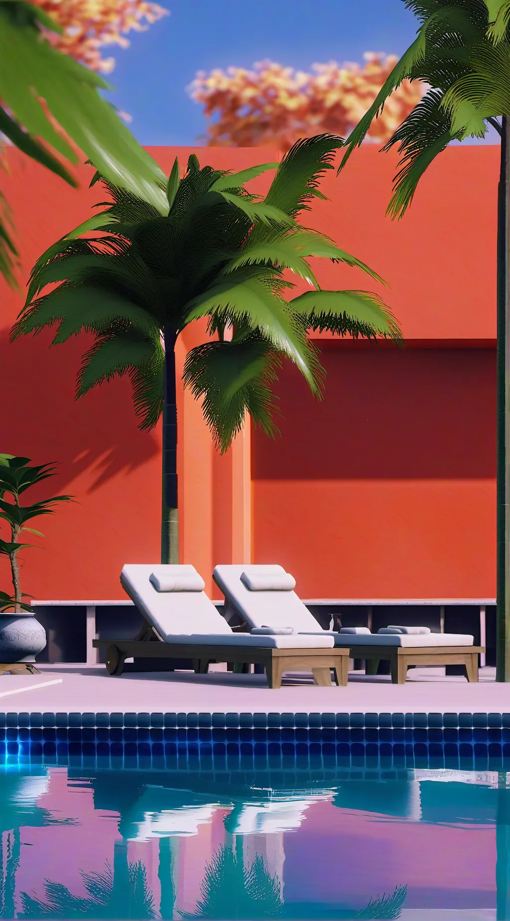 ai character: Mha Pool background