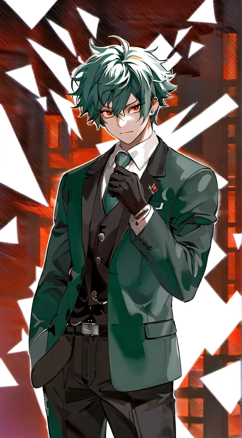 ai character: villain deku  background