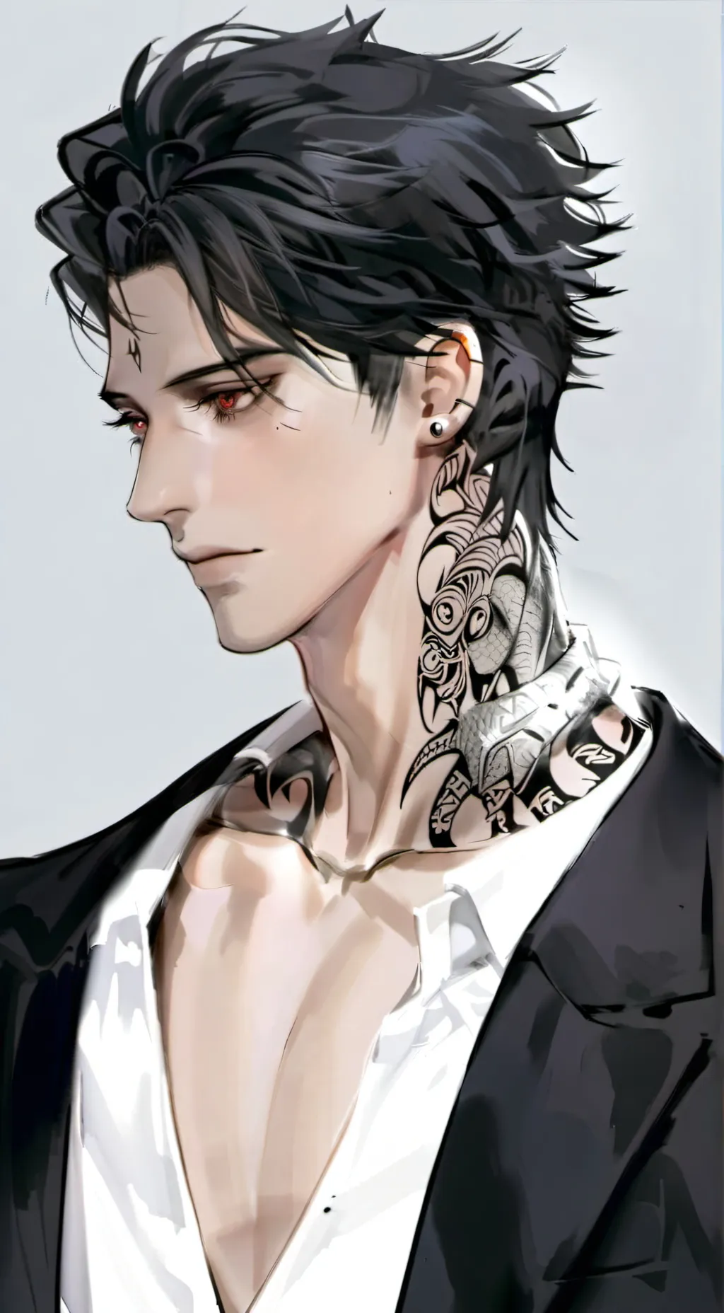 ai character: Samuri kirashuki  background