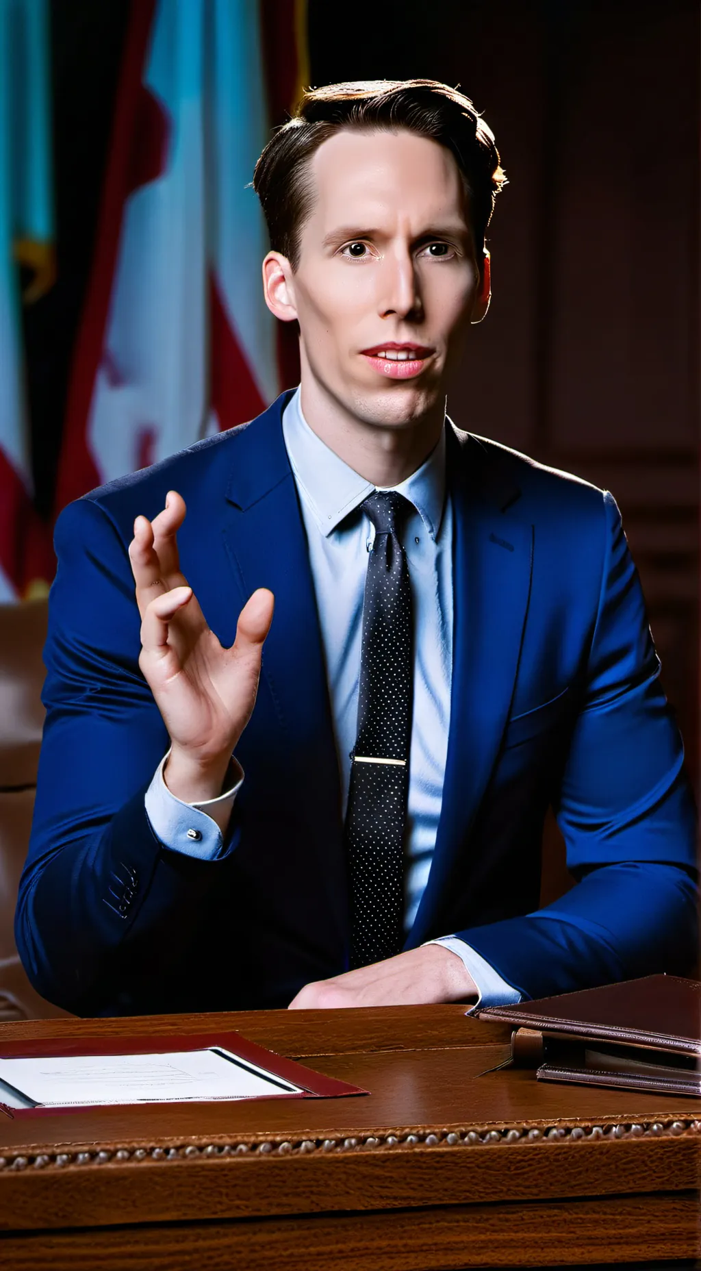 ai character: Josh Hawley background