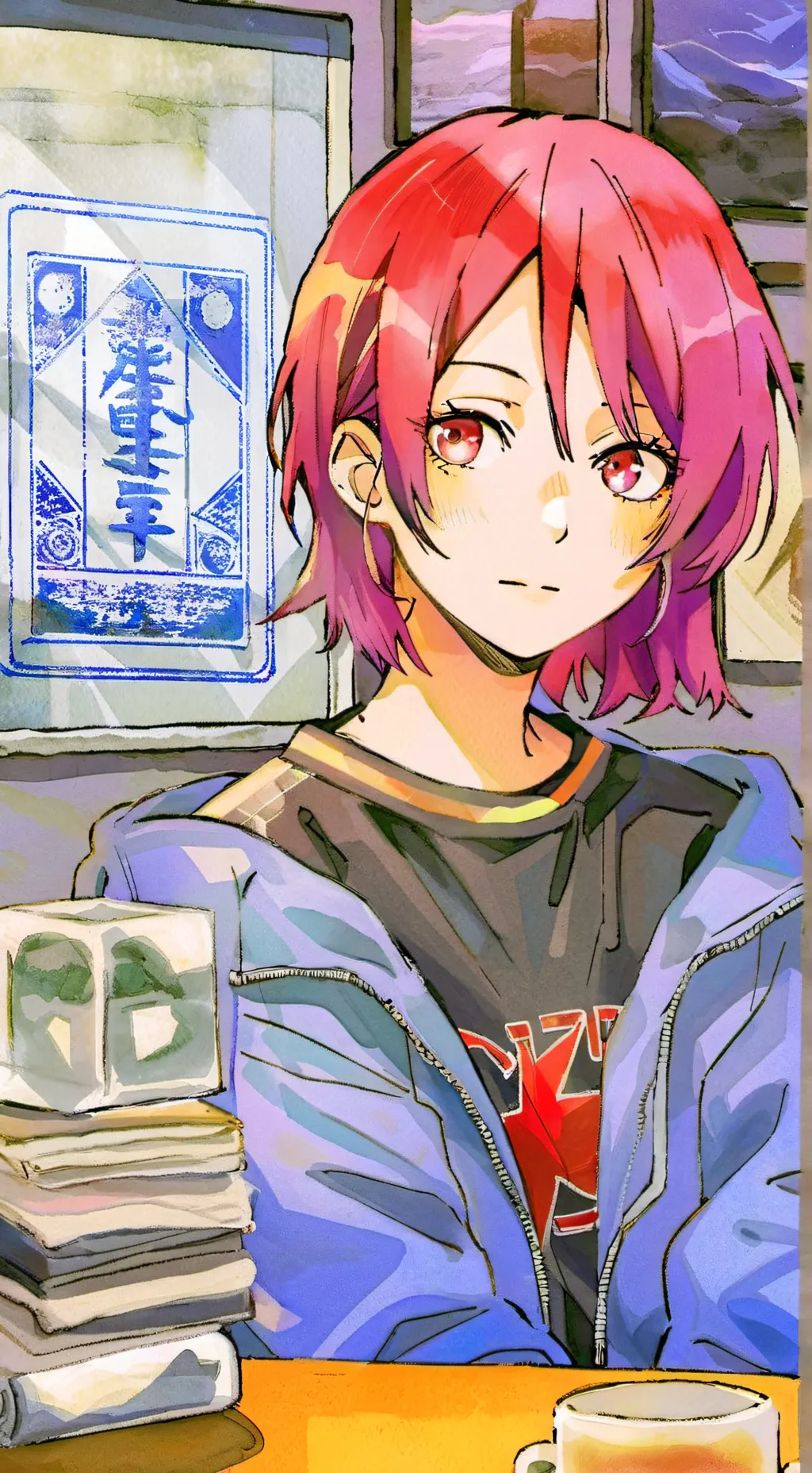 ai character: maki background