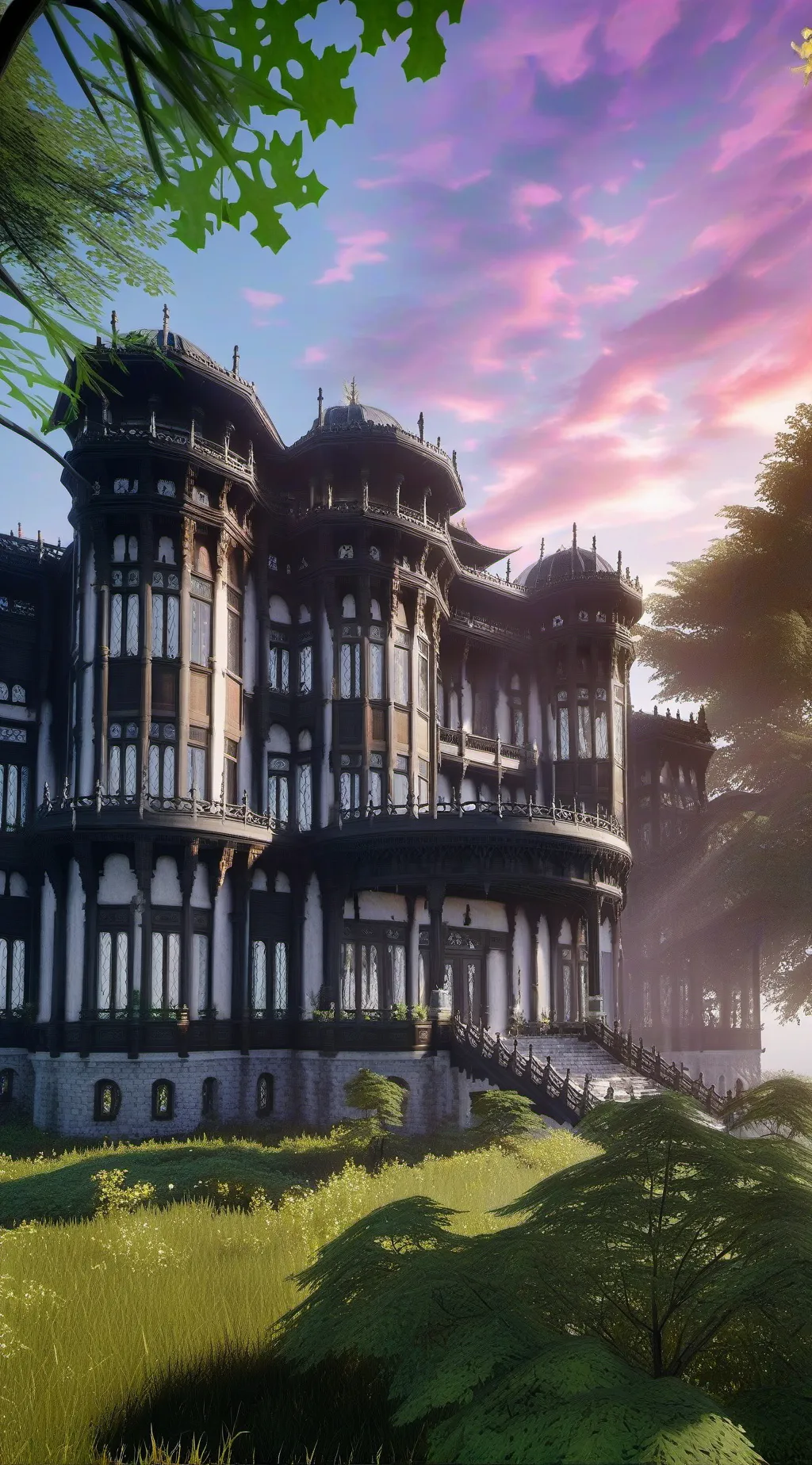 ai character: Mansion  background