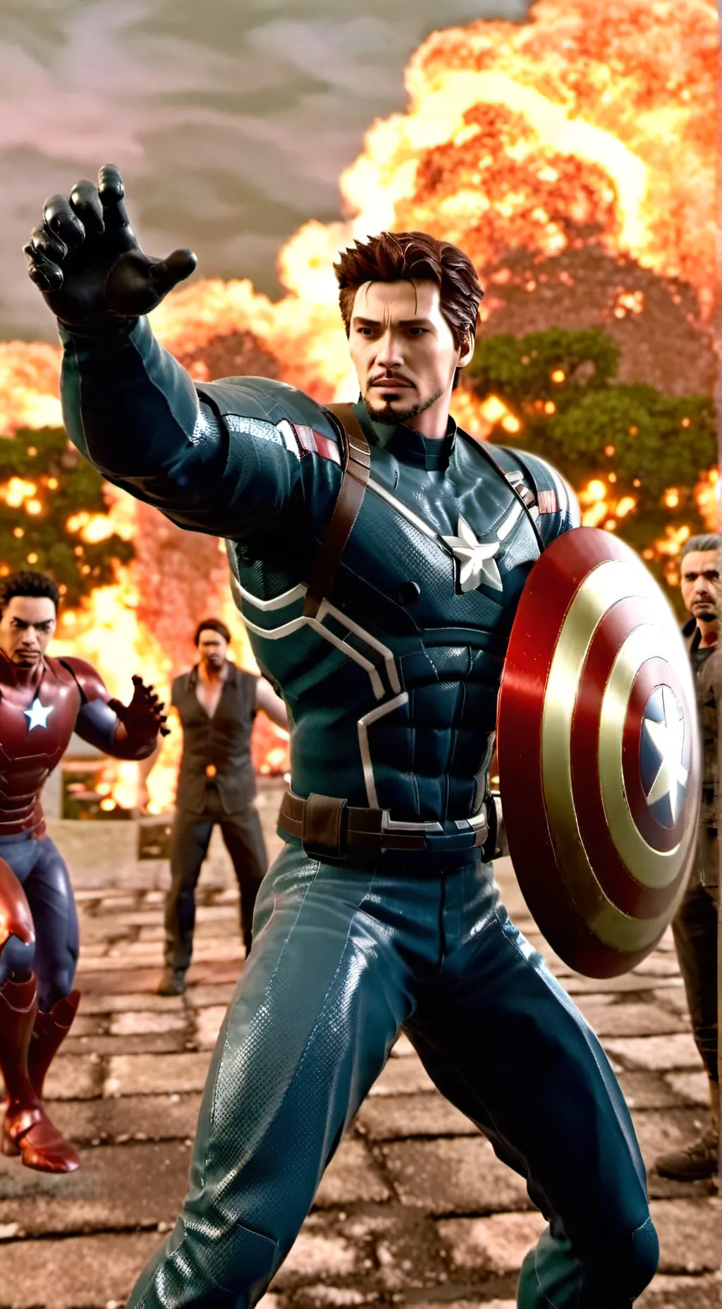 ai character: The avengers  background