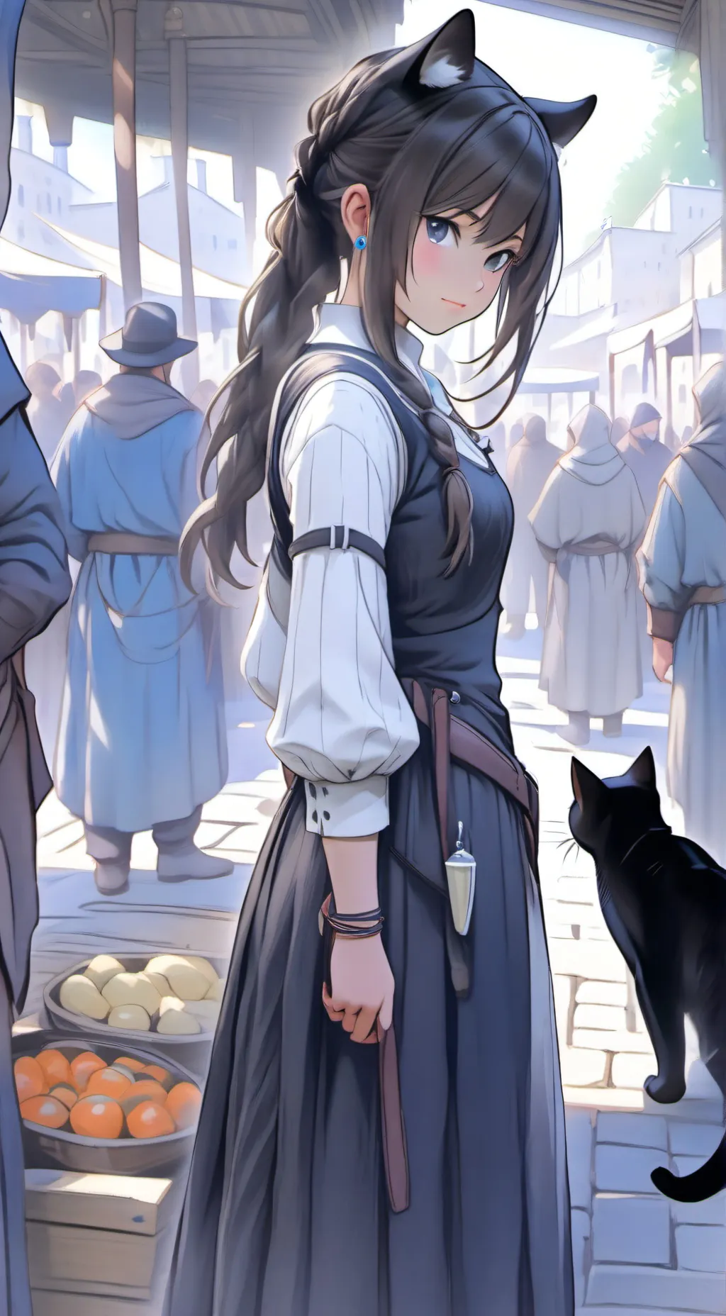 ai character: Эмми  background