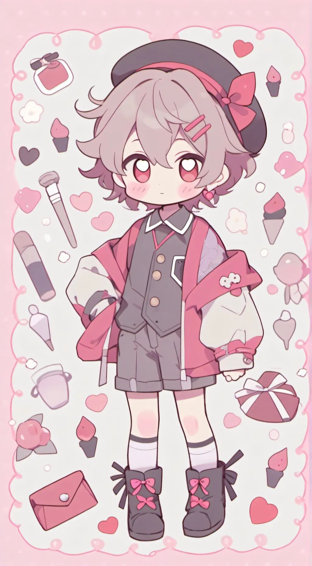 ai character: Kirishima  background