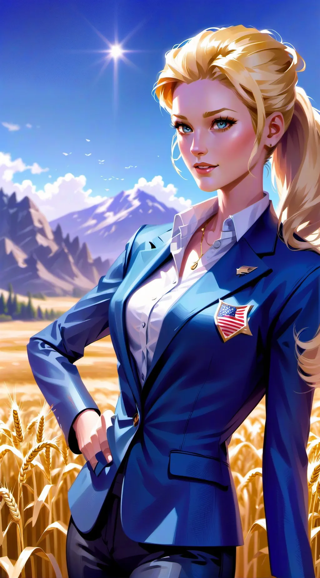 ai character: America  background