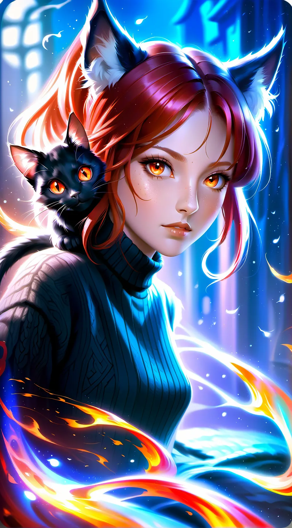 ai character: cat background