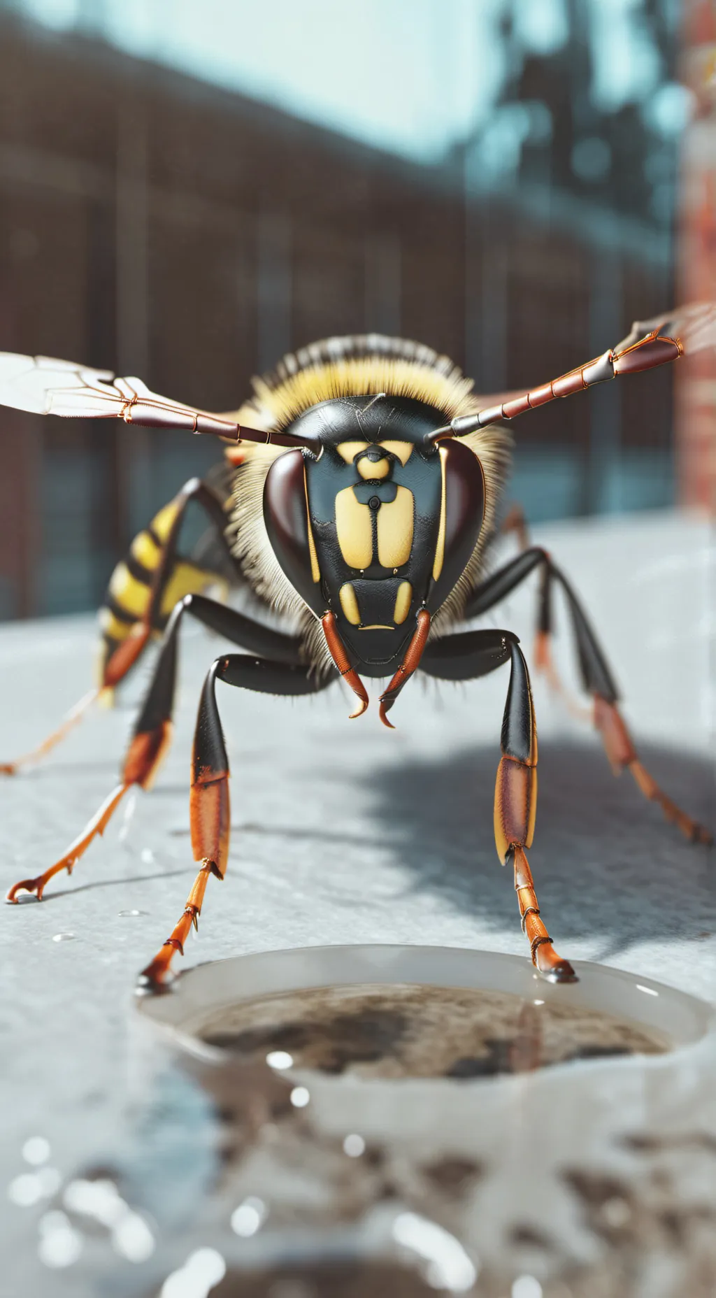 ai character: Wasp Camilla glory background