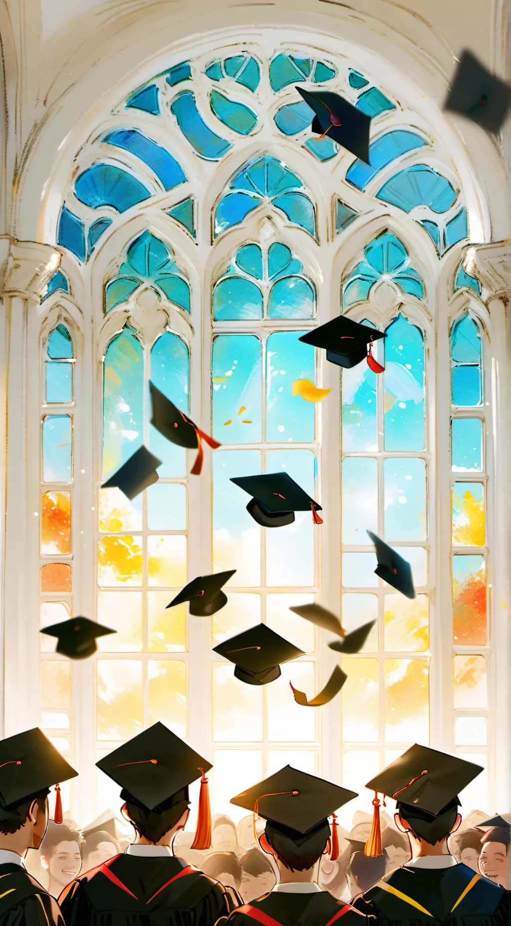 ai character: Graduation background