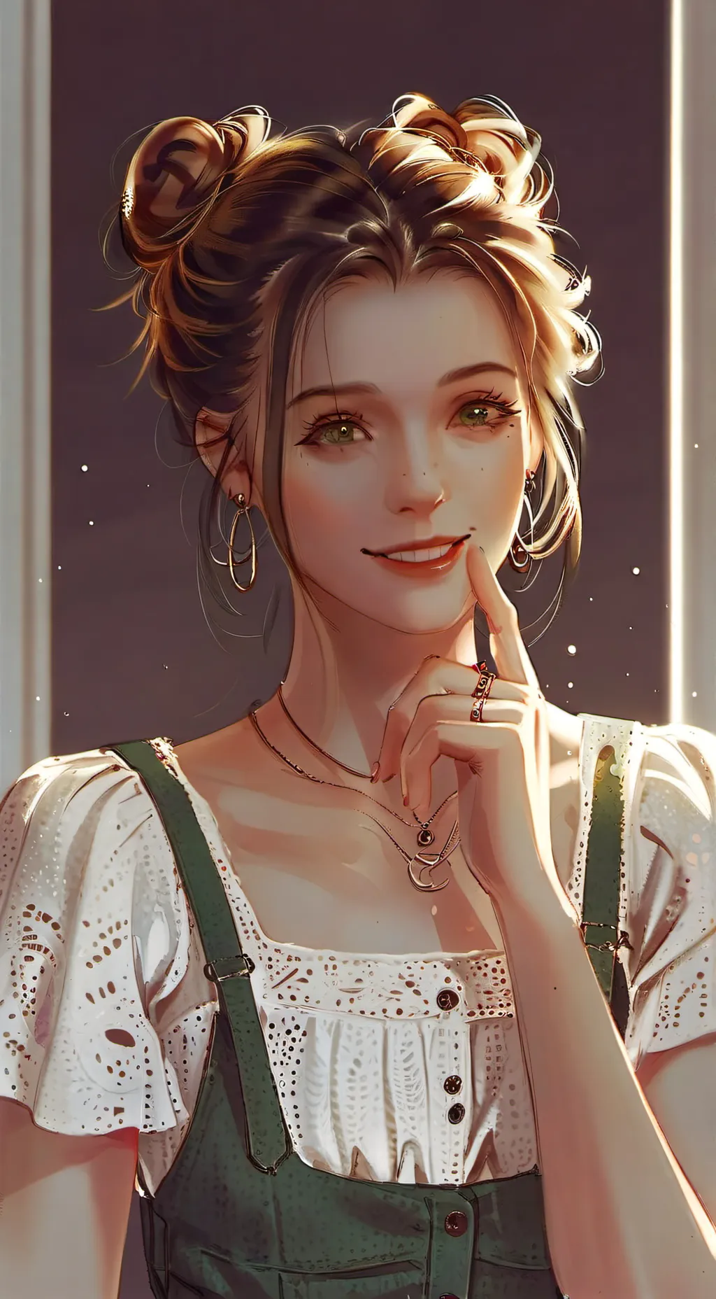 ai character: lazy girl ￼ background