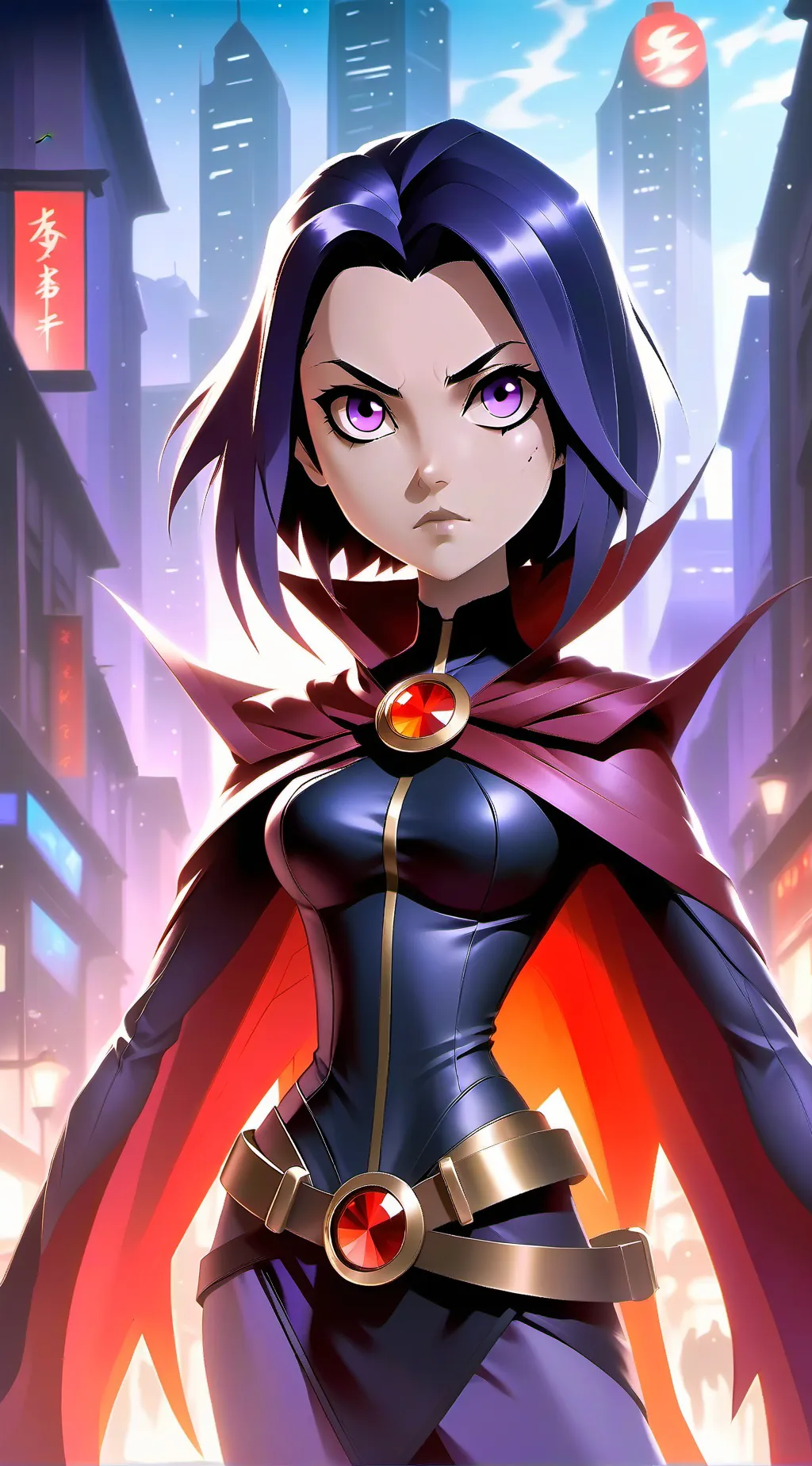 ai character: Raven background