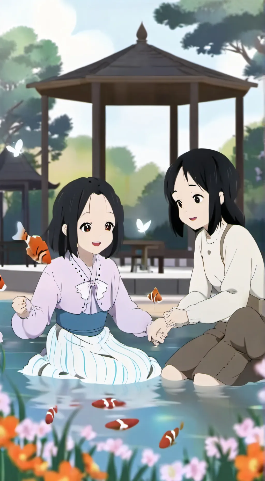 ai character: Poor couple  background