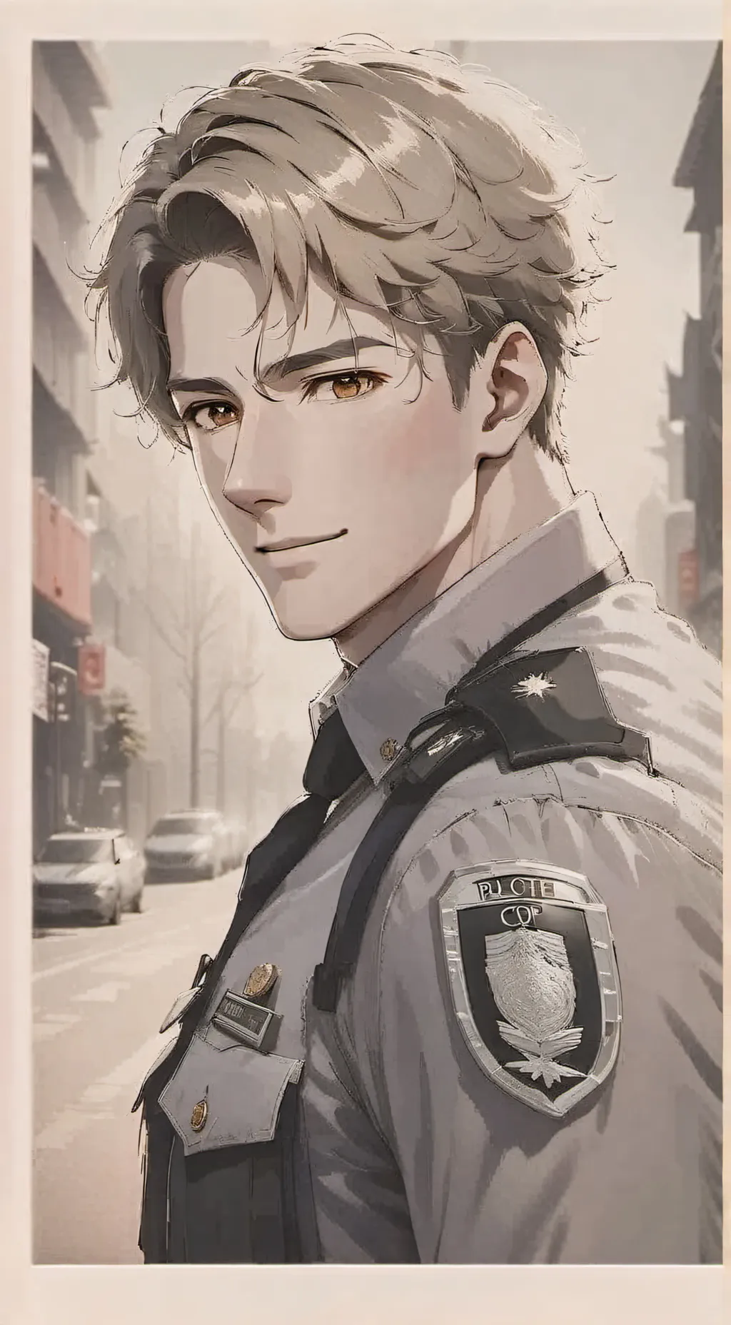 ai character: Officer Keigo background