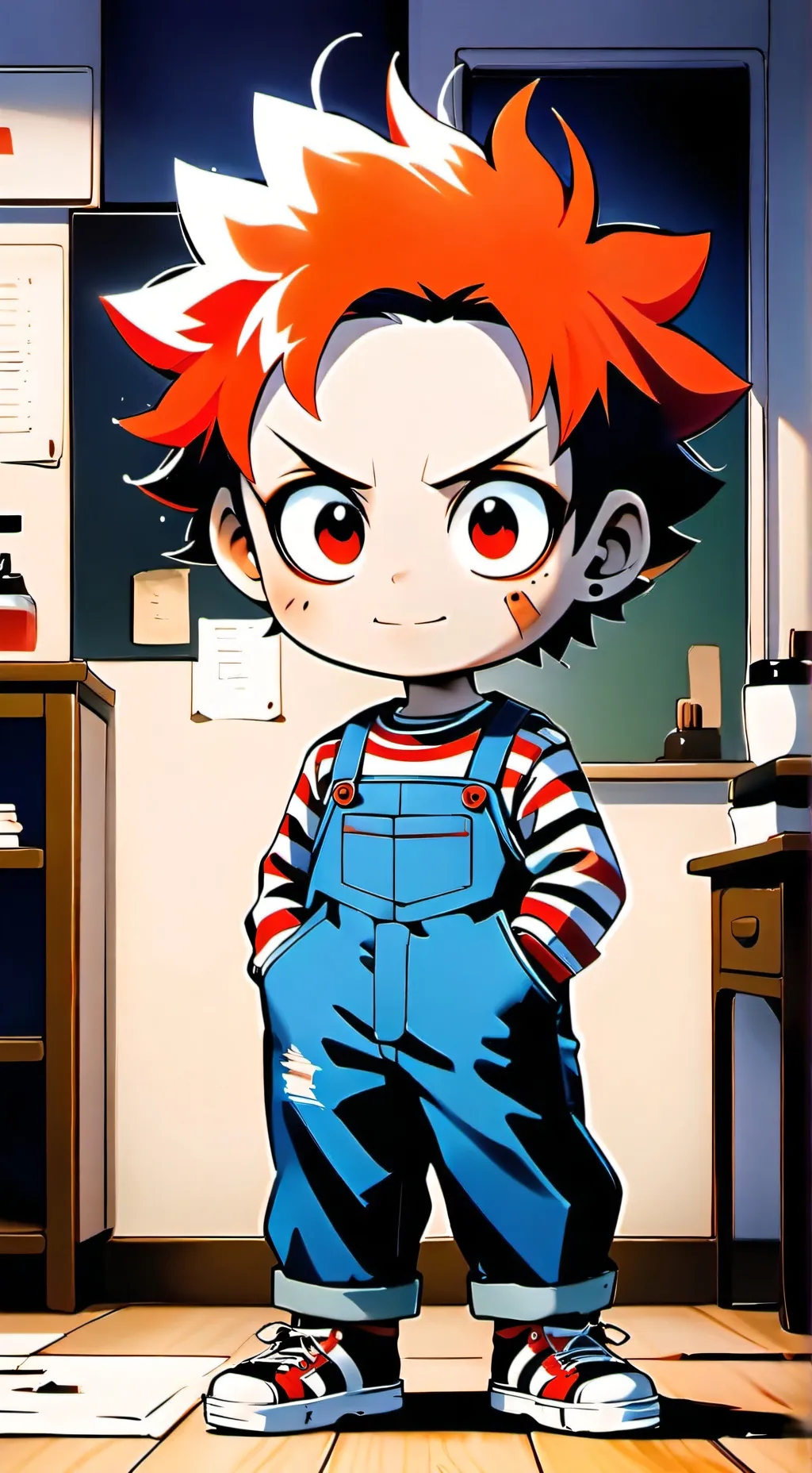 ai character: Chucky  background