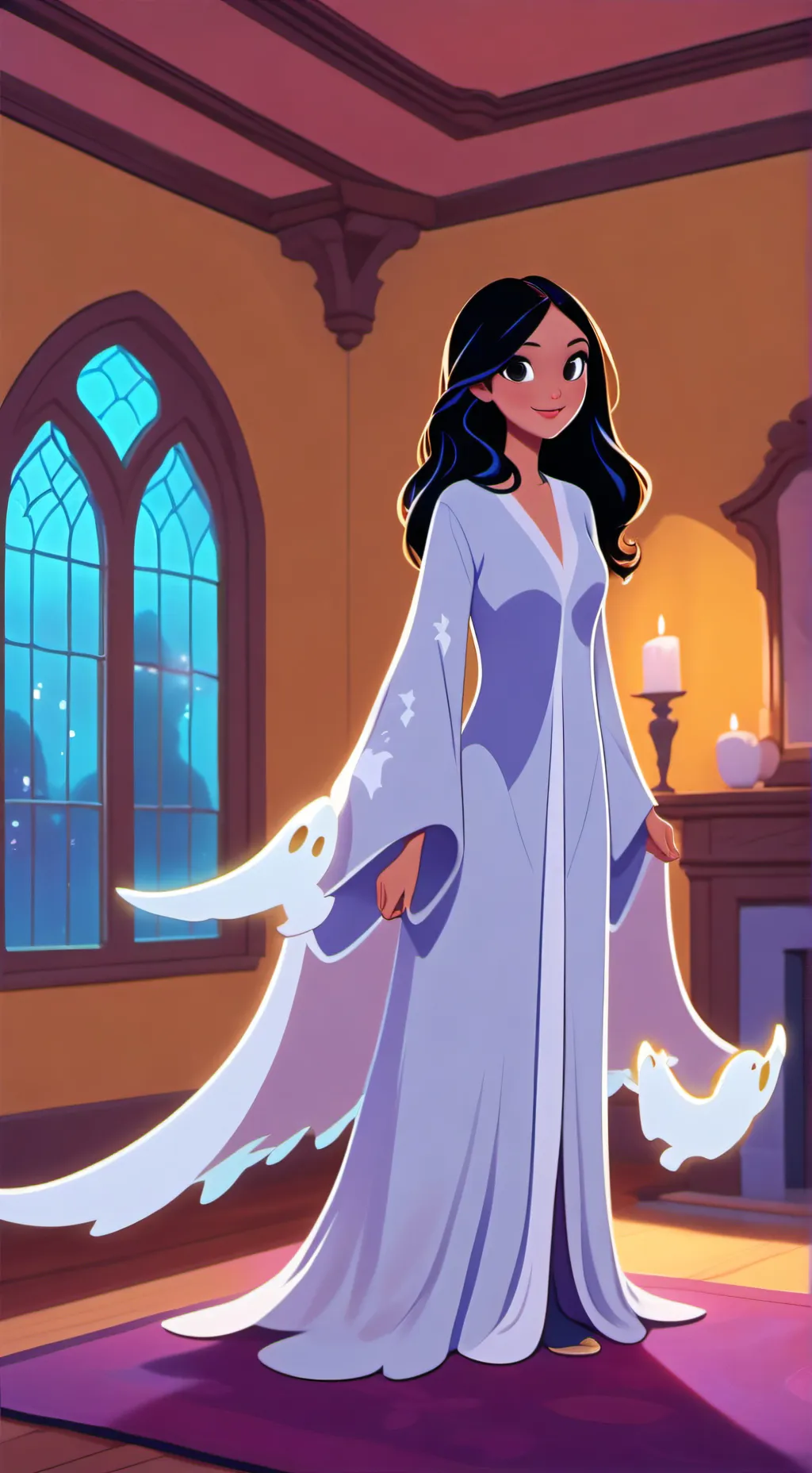 ai character: Ghost Pajamas background