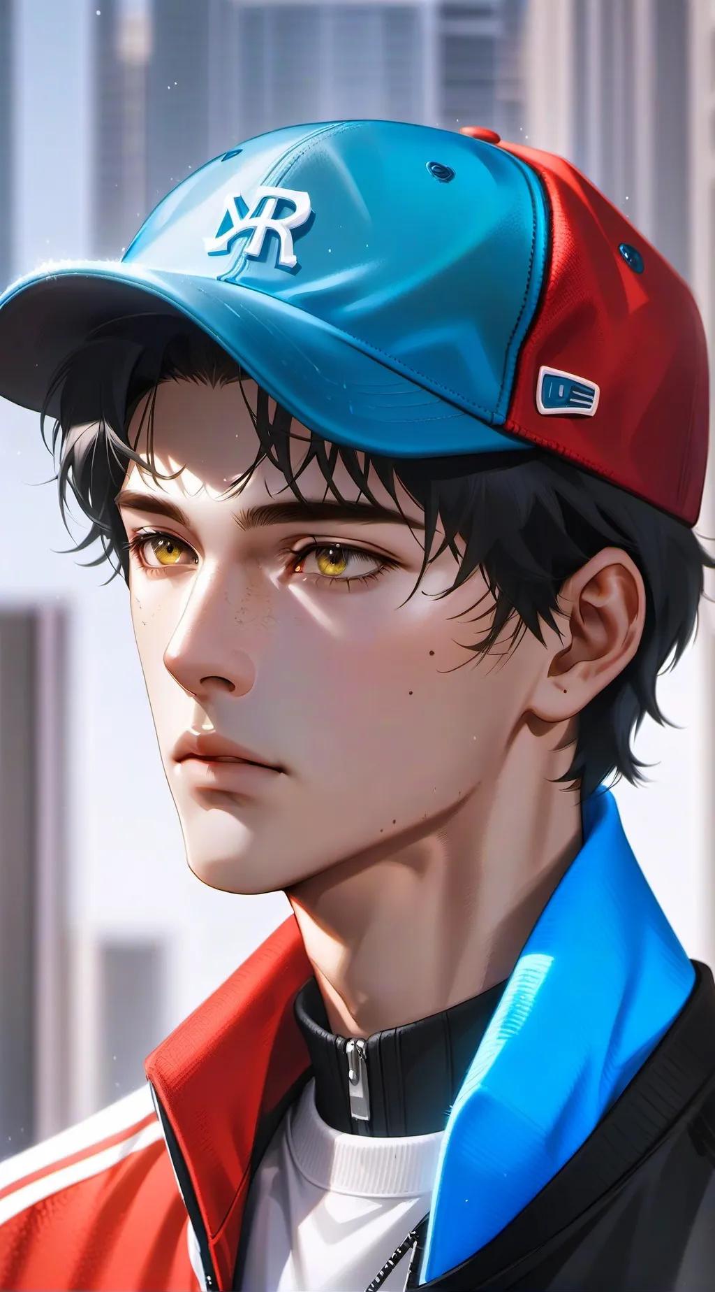 ai character: ✨🖤Leo💚✨ background