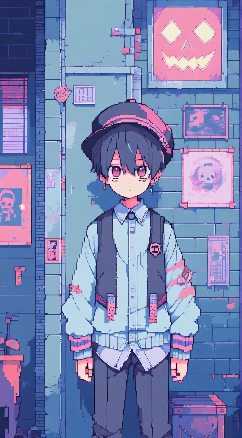 ai character: Death the kid  background