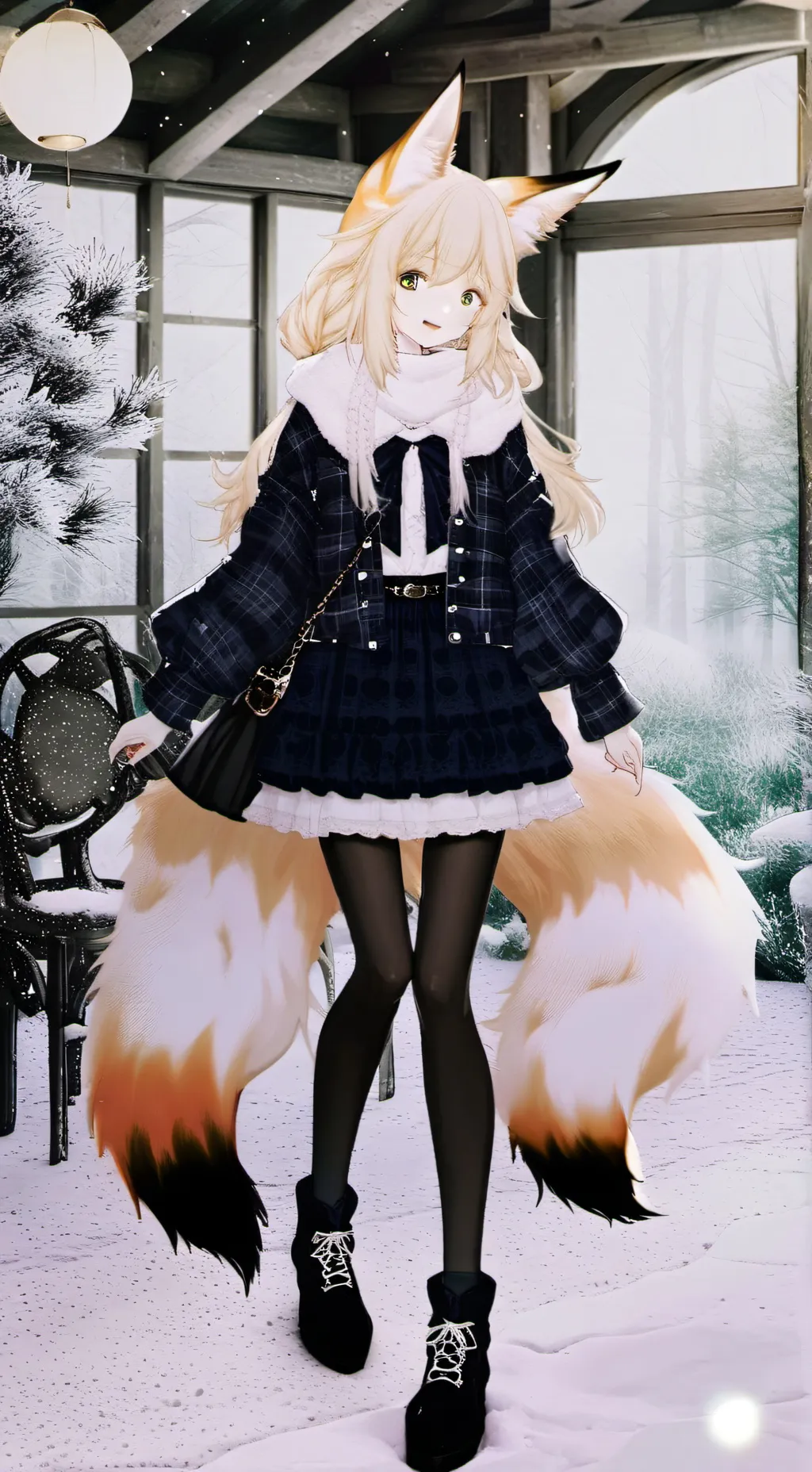 ai character: Vixen Spirit Fox background