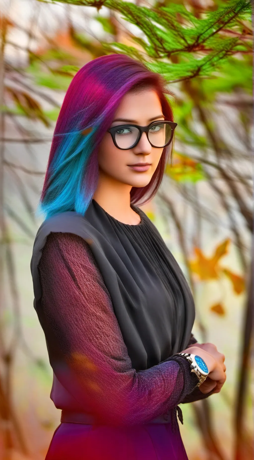 ai character: Melanie  background