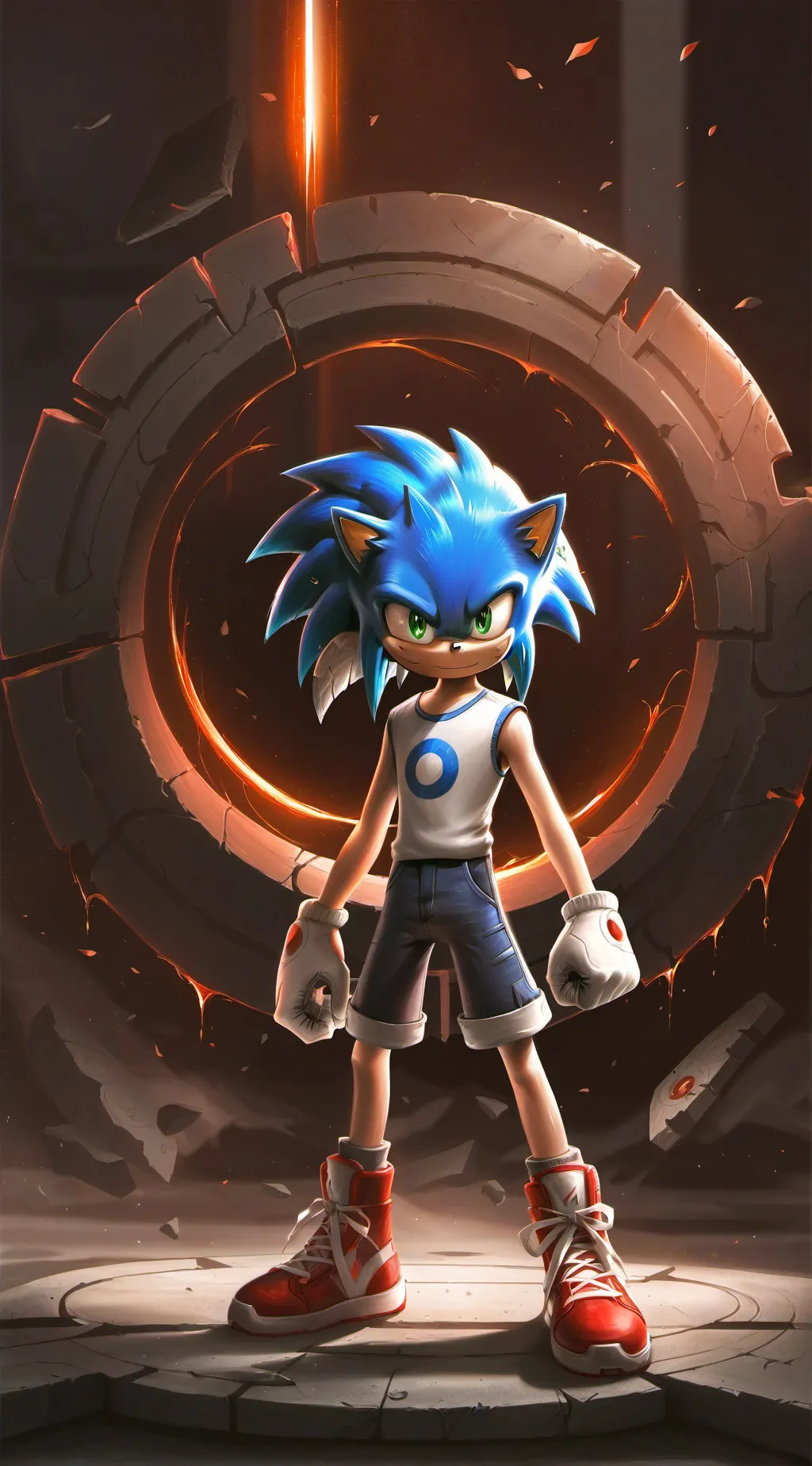 ai character: Unexpected futur background