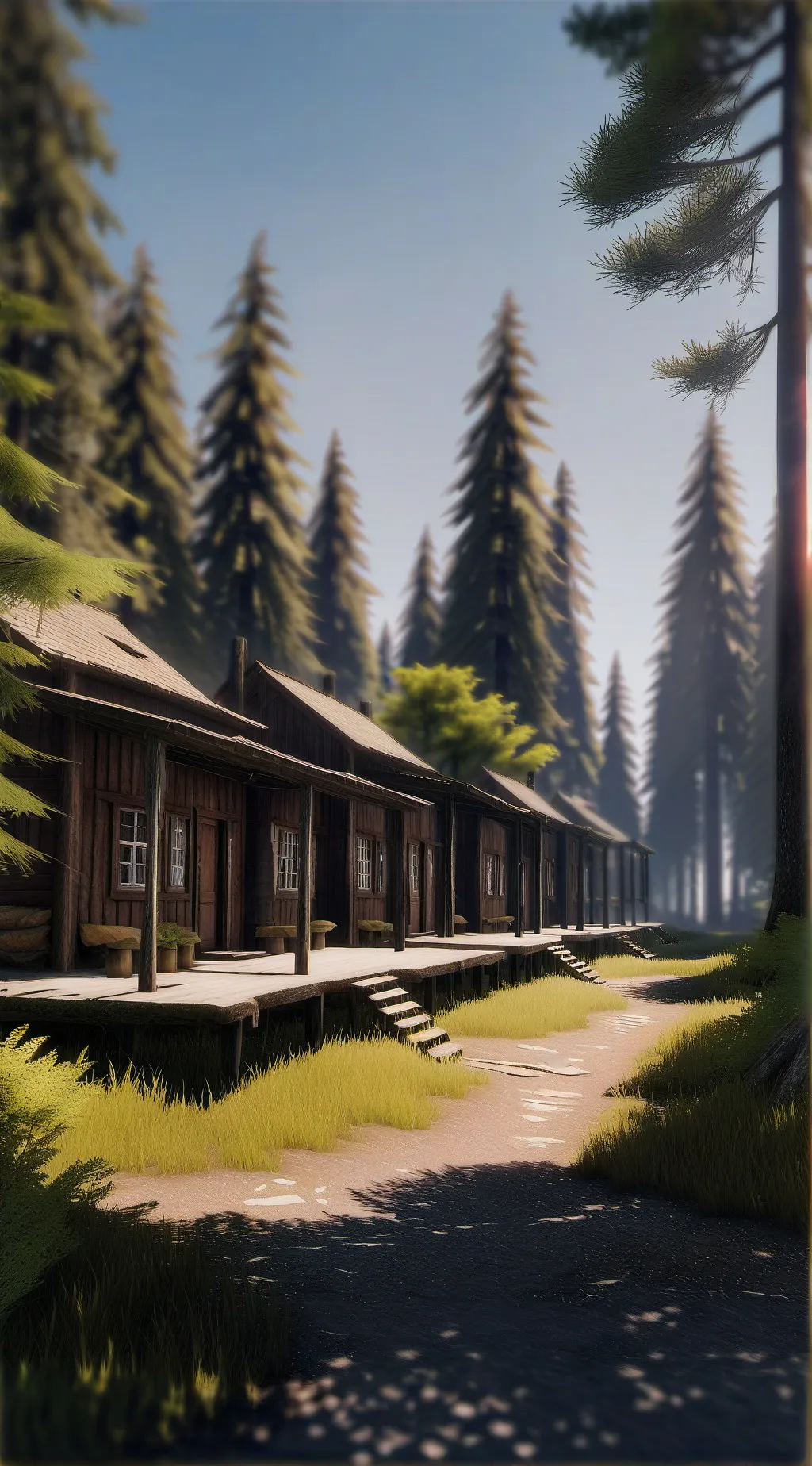 ai character: Summer camp! background