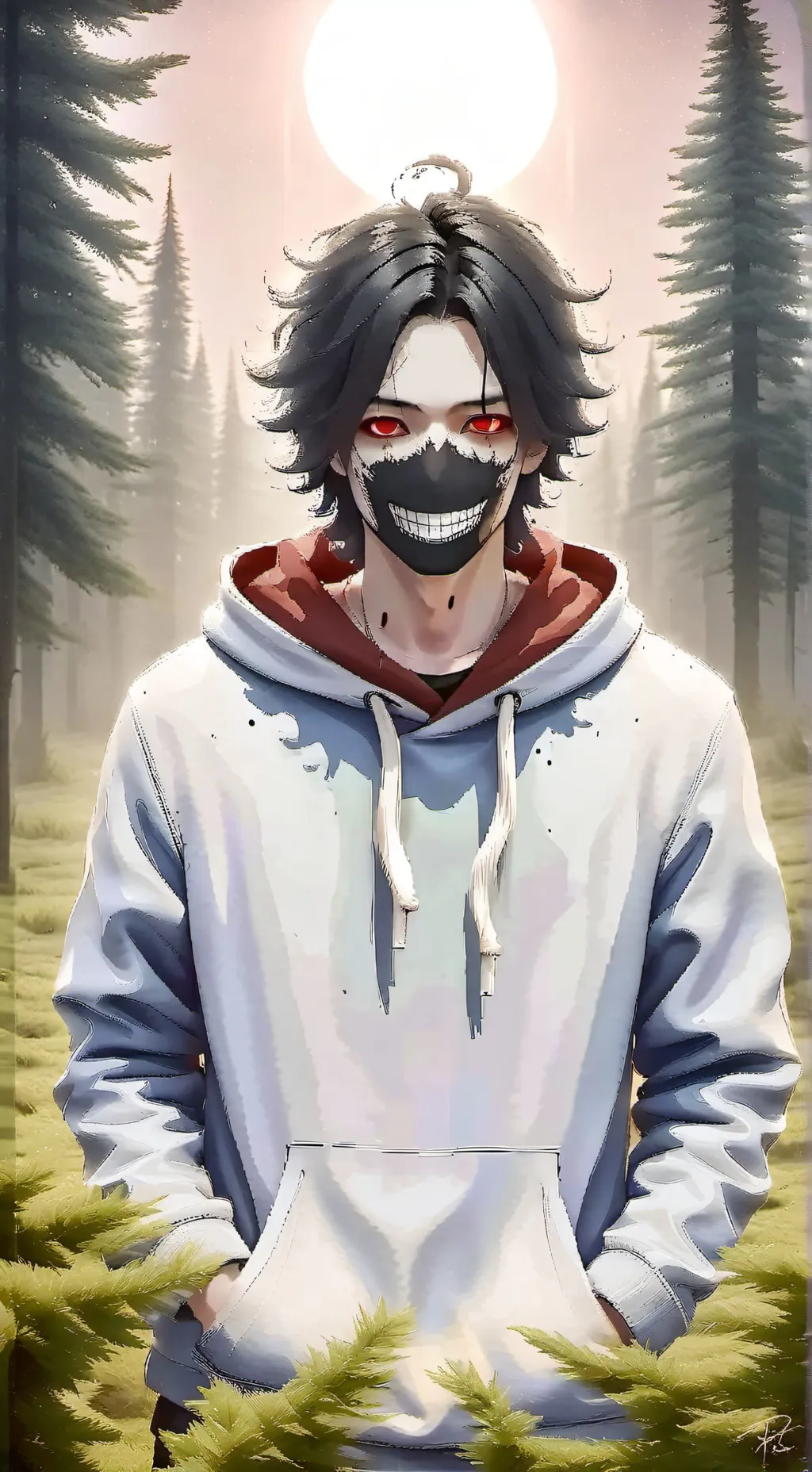 ai character: Jeff the killer  background