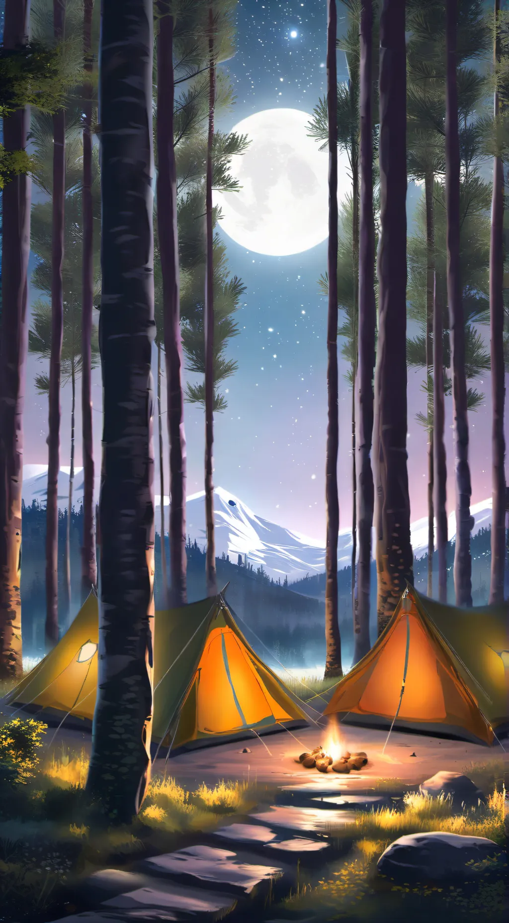 ai character: Campamento Critter background