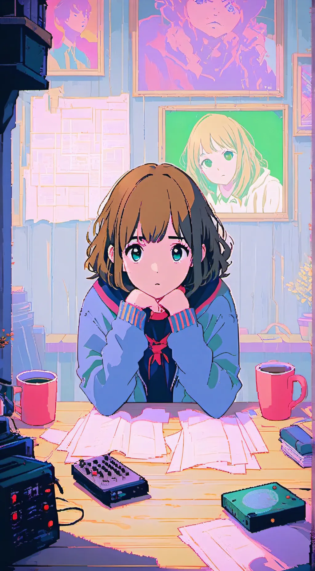 ai character: Stranger things Z background