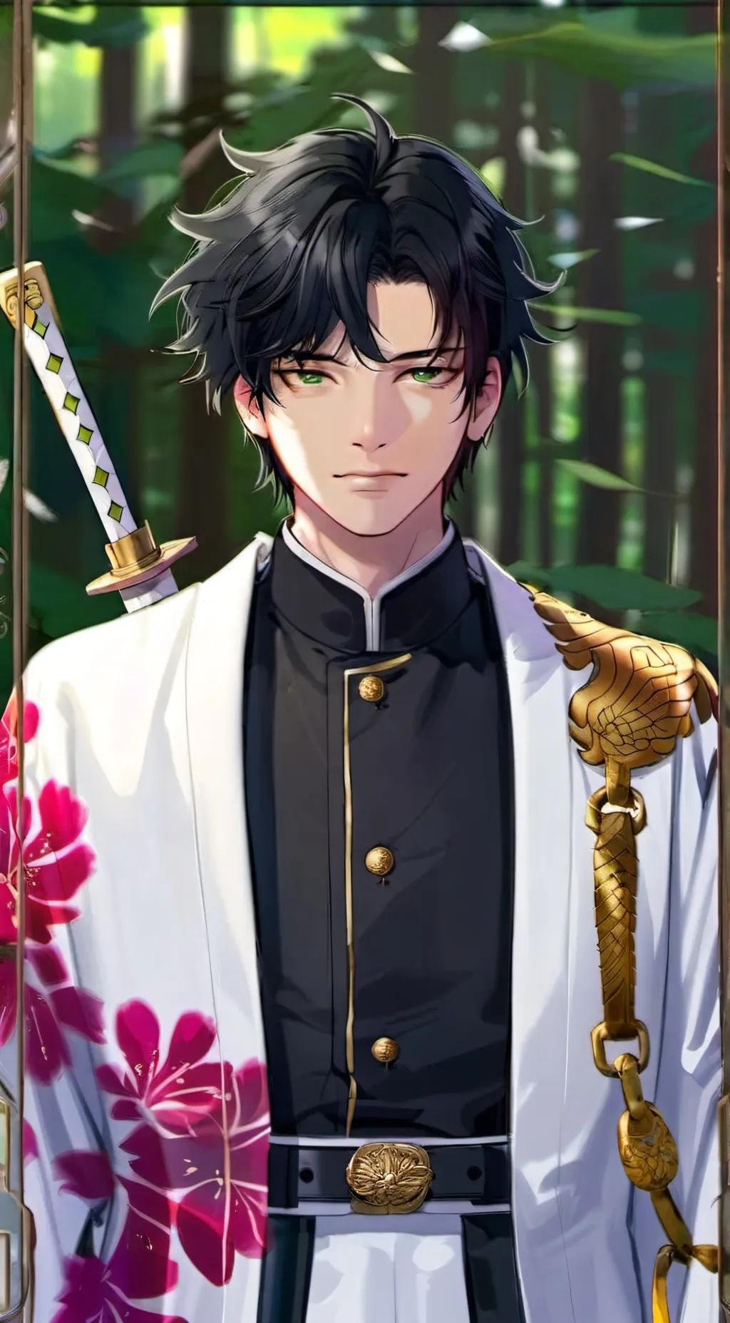 ai character: kny fantasy  background