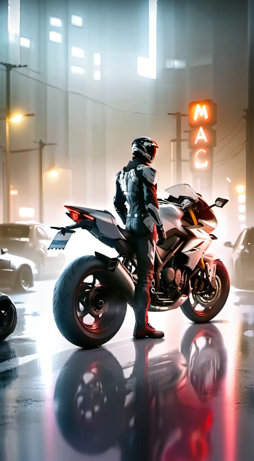 ai character: Kny meets Upm background