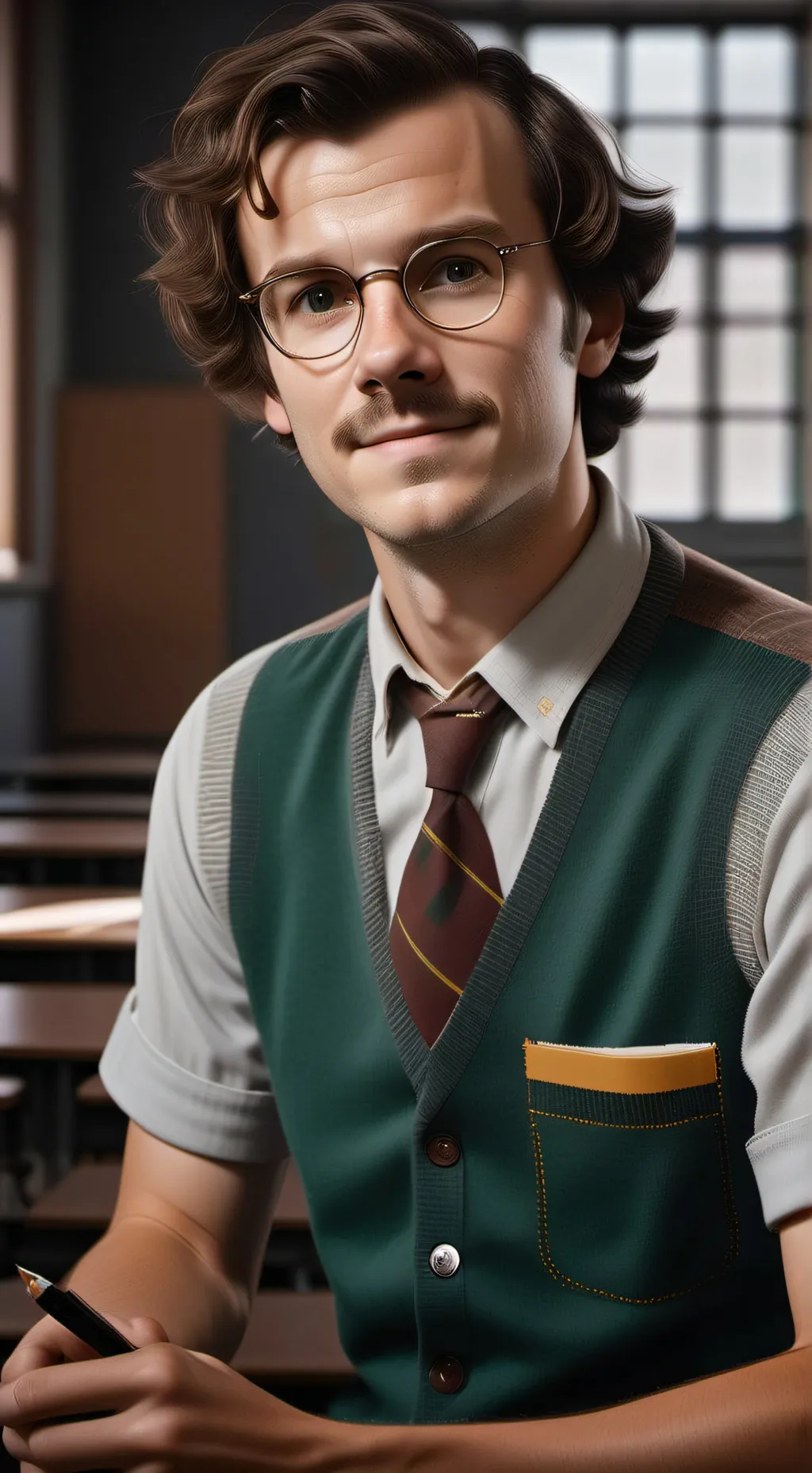 ai character: mr clarke background