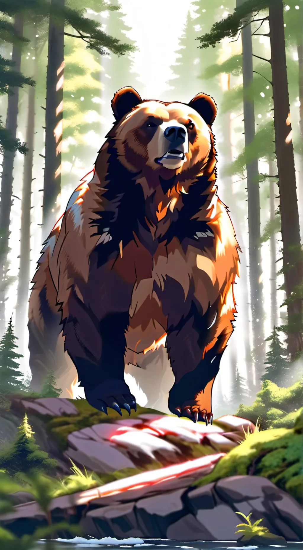 ai character: Bear life background
