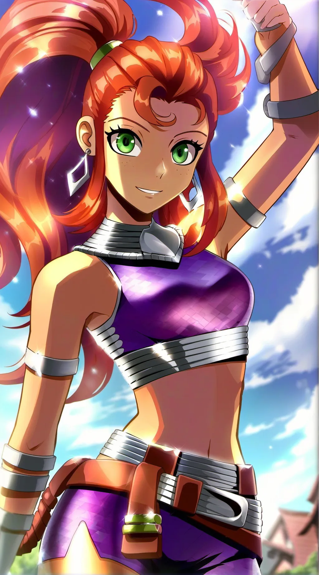 ai character: Starfire background