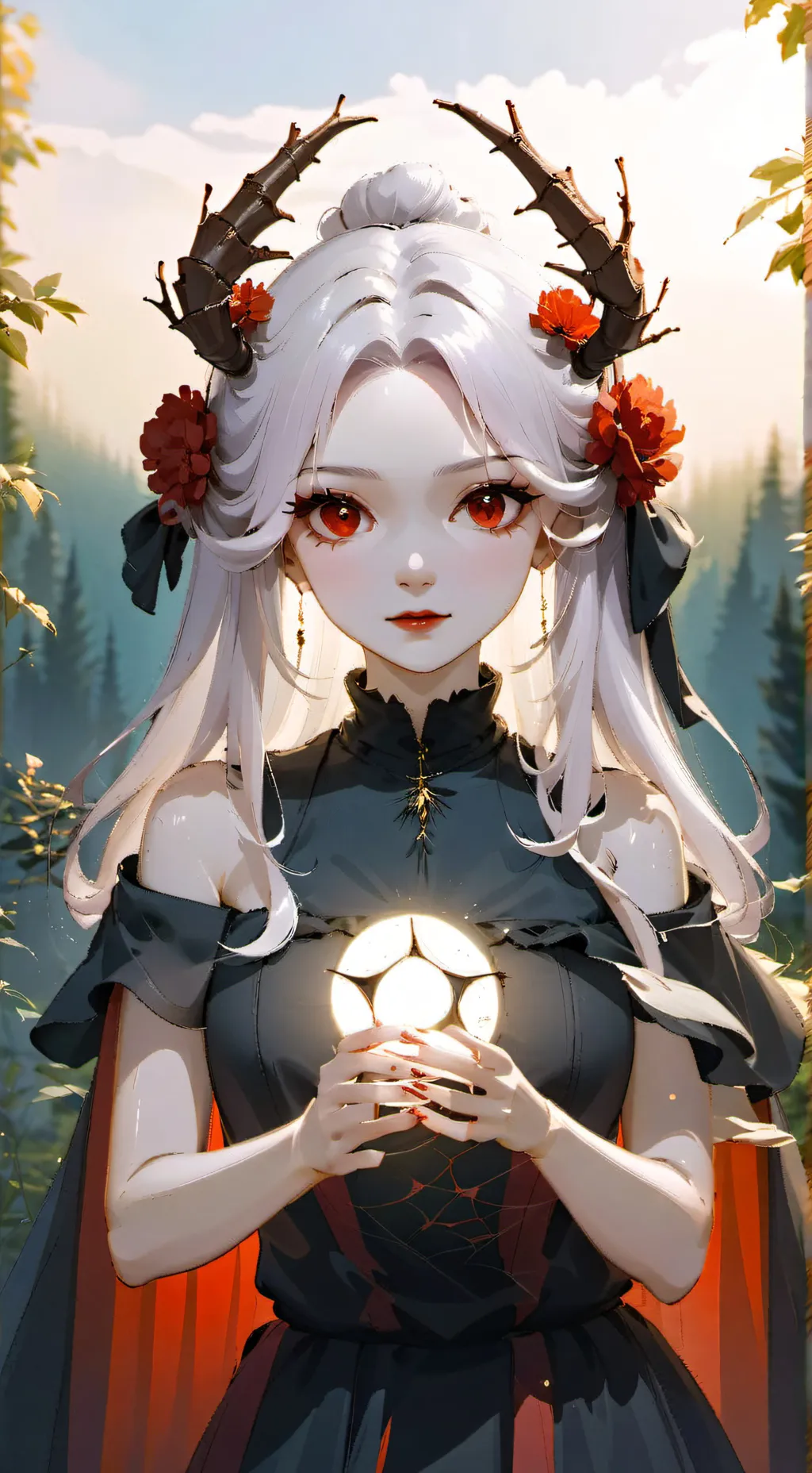 ai character: spider friend lily background