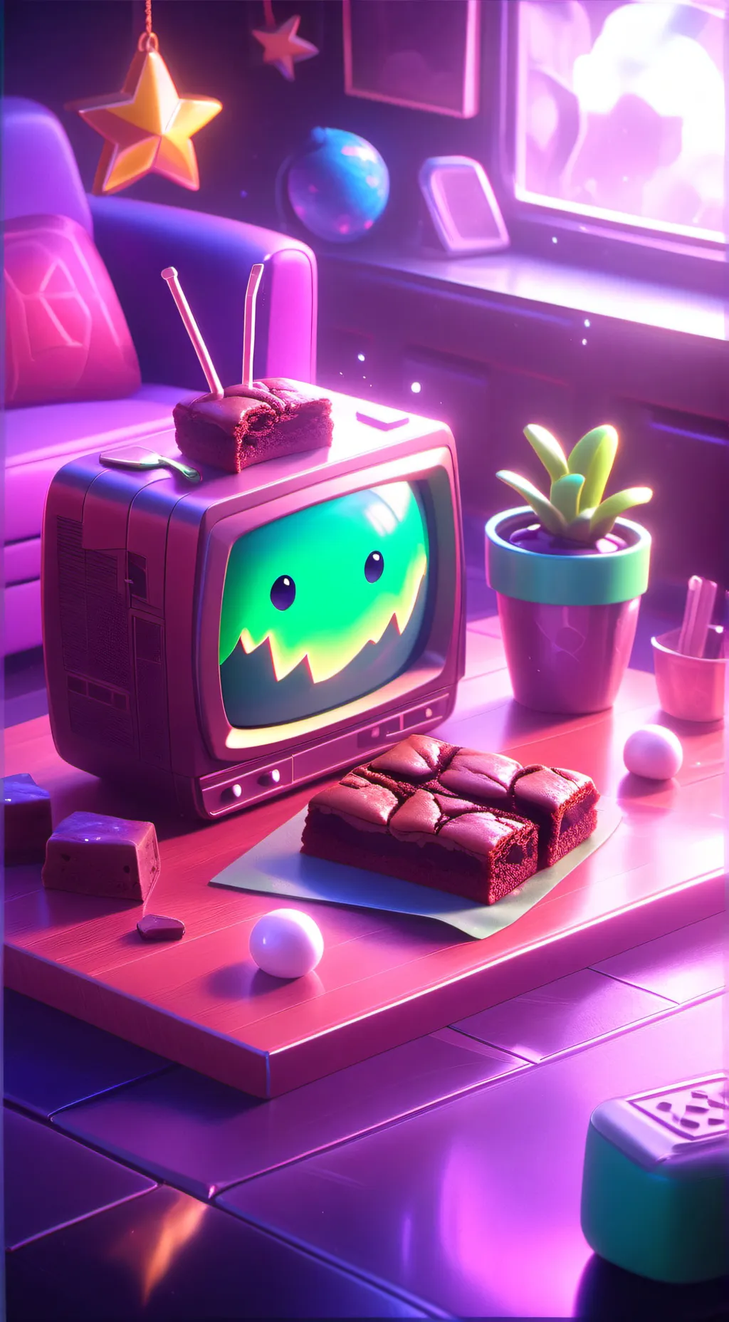 ai character: Vee background