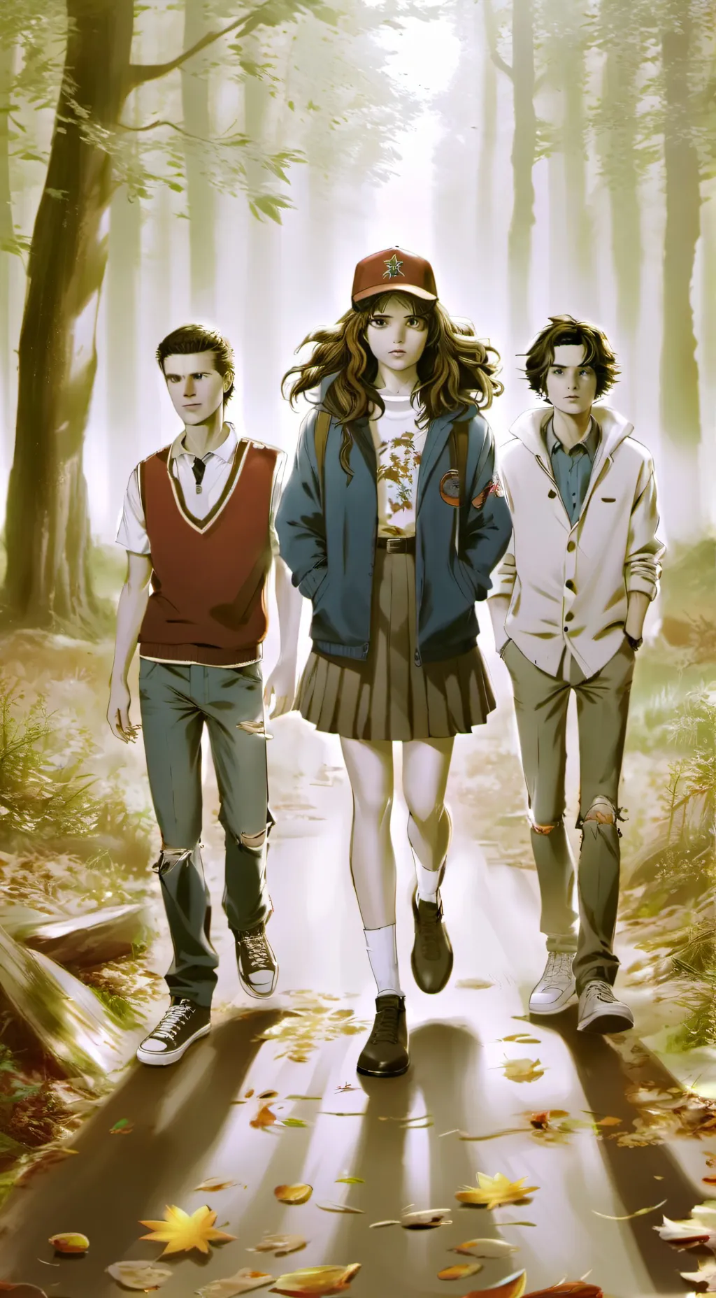 ai character: Stranger things background