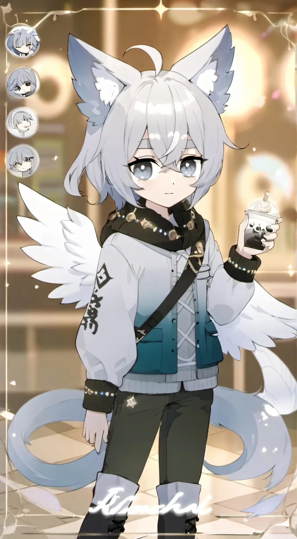 ai character: Illuminati background